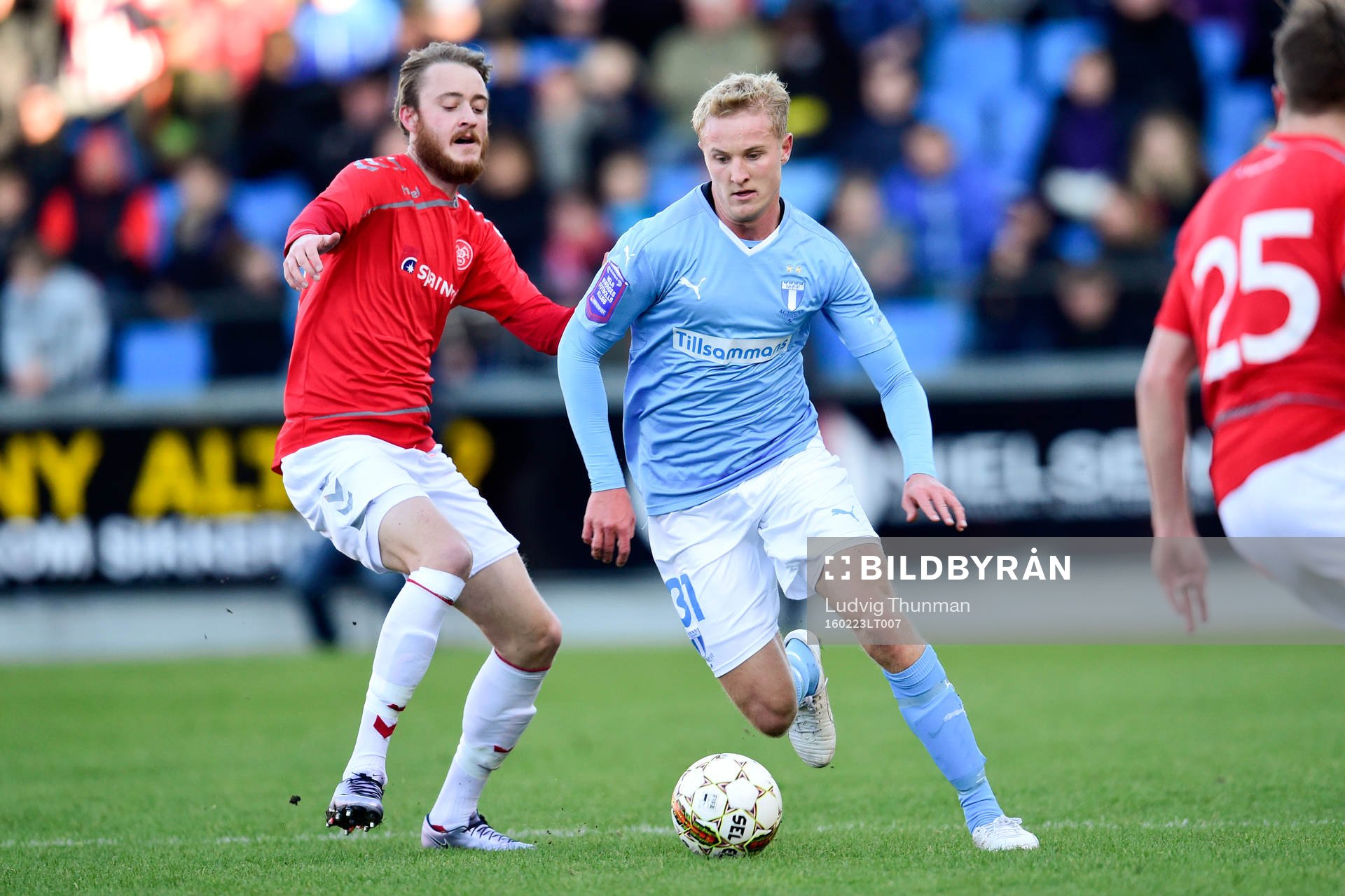 Ålborgs Rasmus Jönsson och Malmö FFs Franz Brorsson