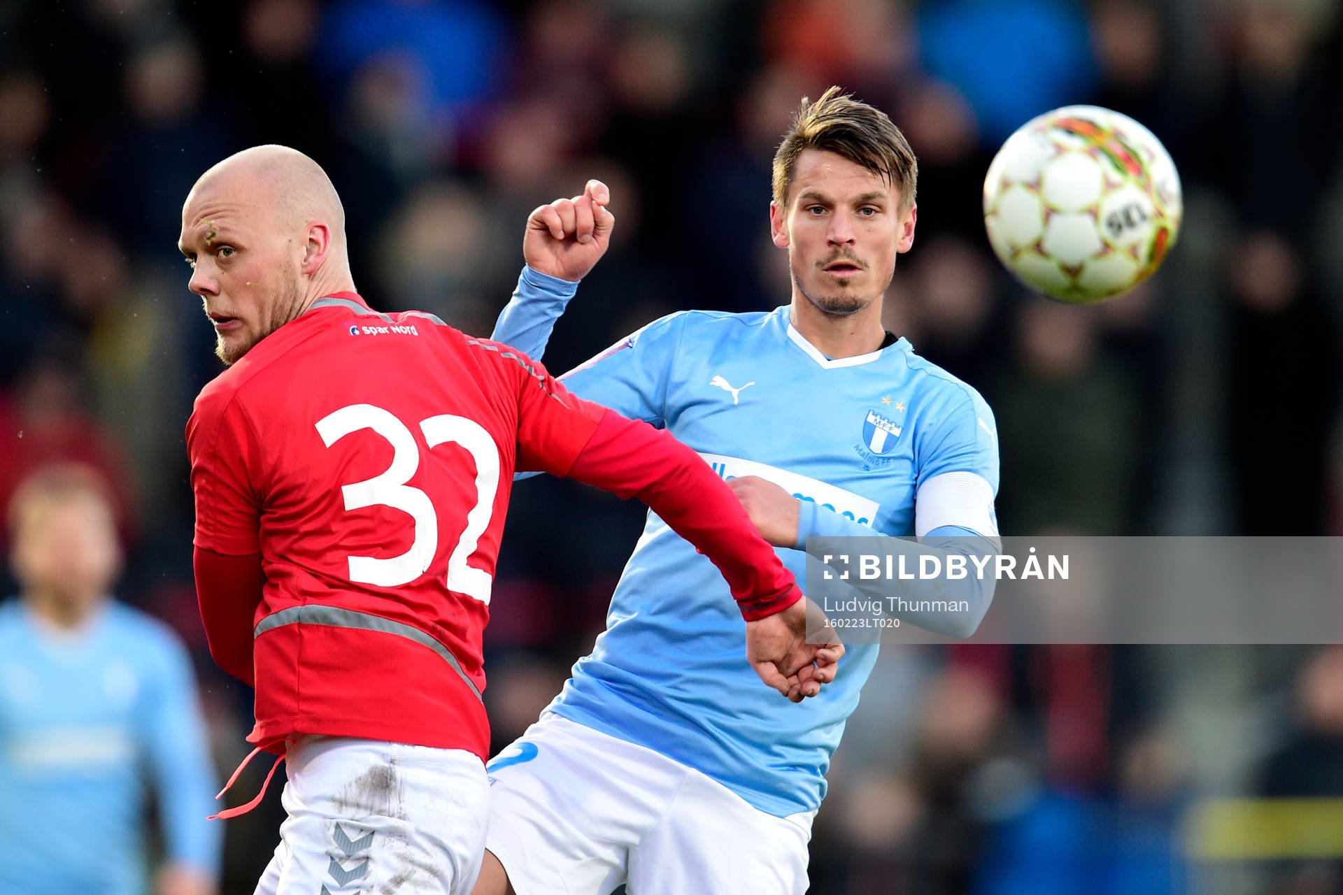 Ålborgs Kasper Pedersen och Malmö FFs Markus Rosenberg