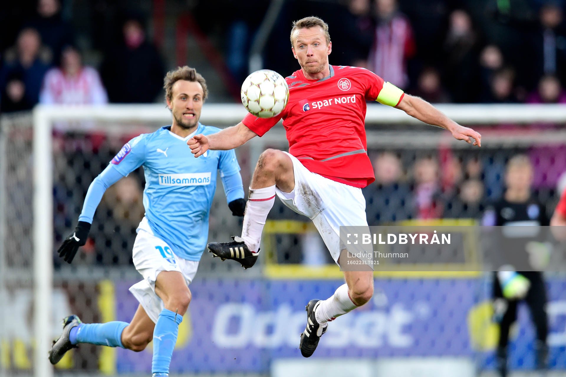 Malmö FFs Magnus Wolff Eikrem och Ålborgs Rasmus Würtz