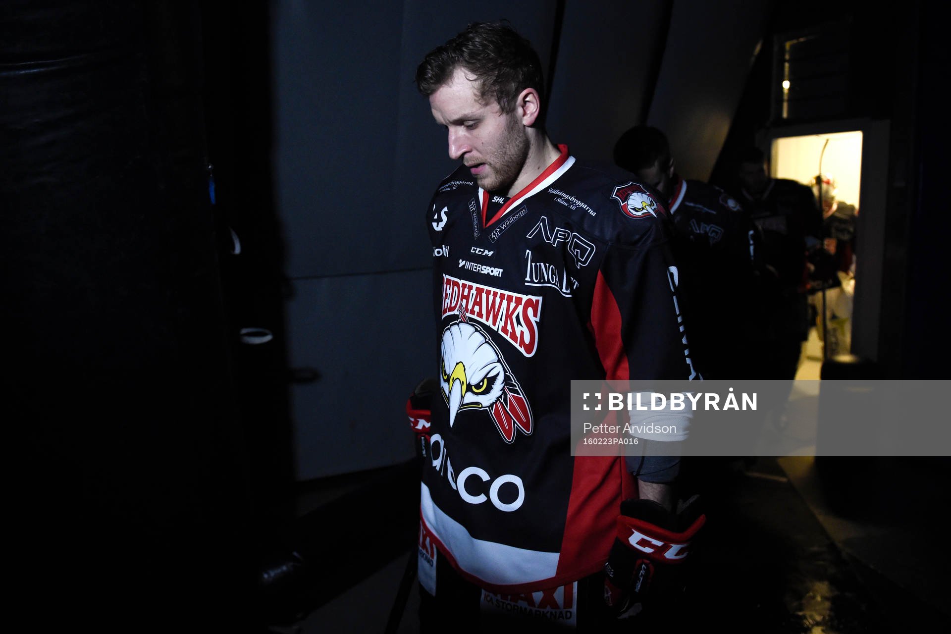 Malmö Redhawks Frederik Storm gör entre innan