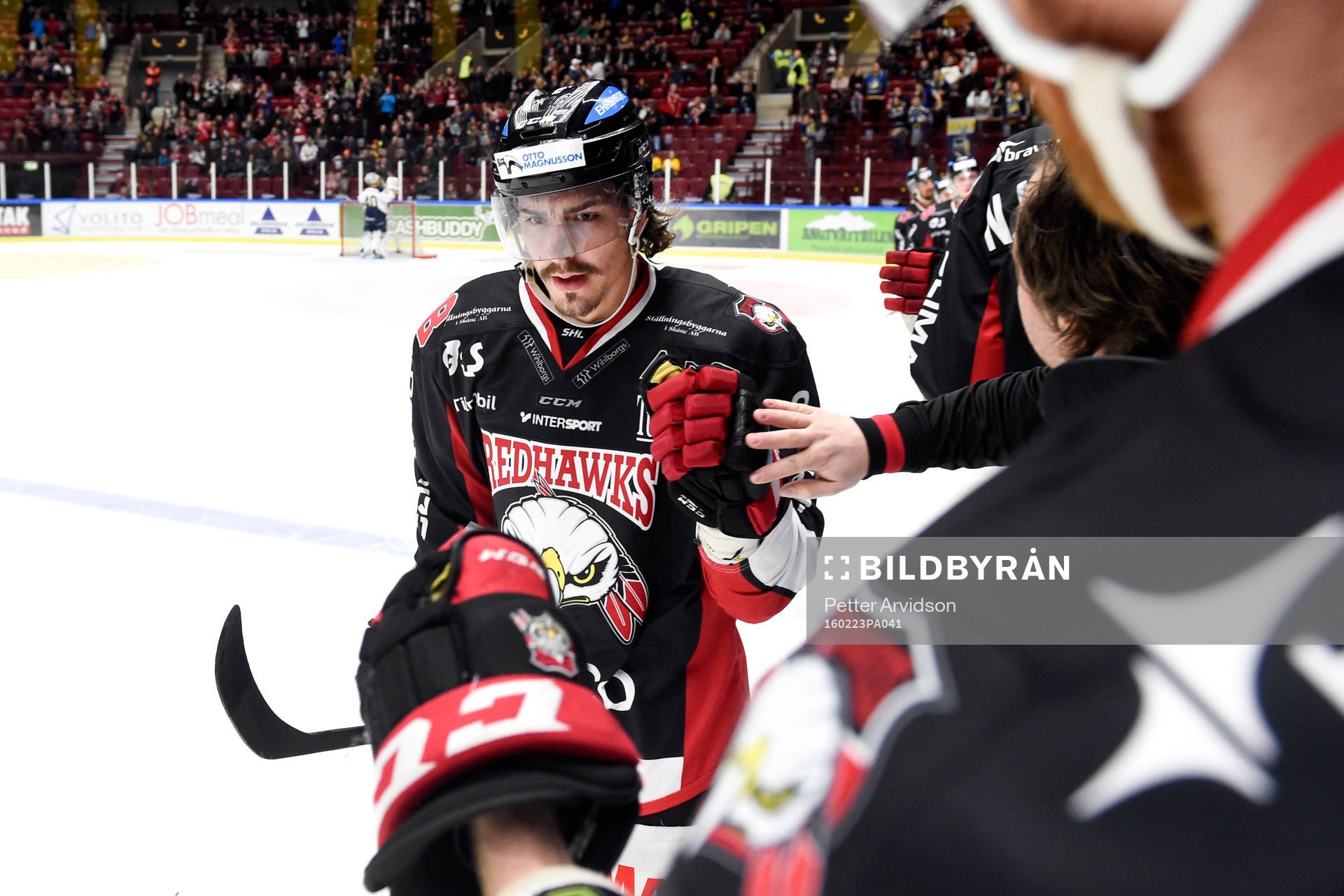 Malmö Redhawks Peter Mueller jublar