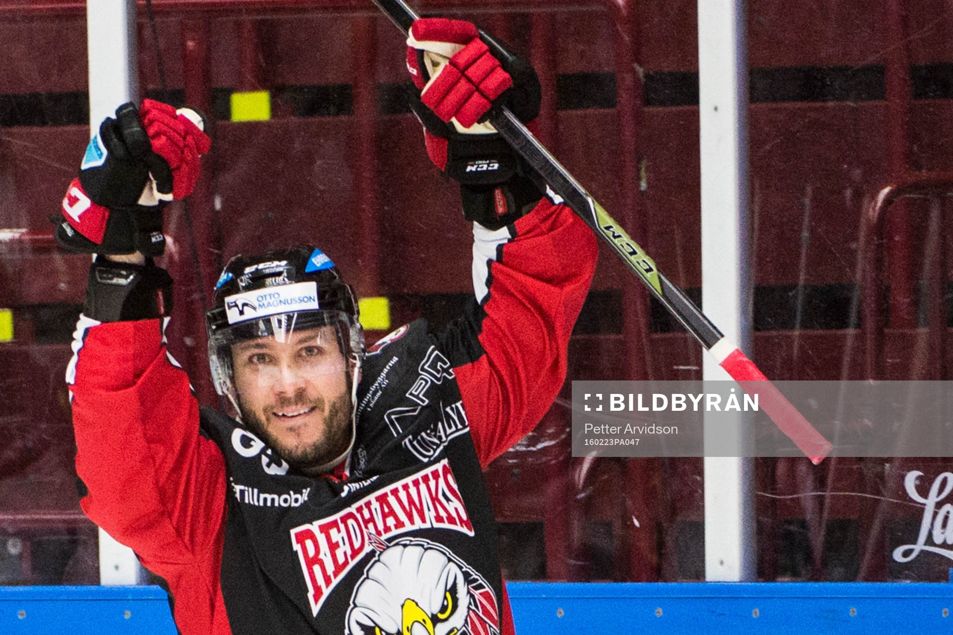 Malmö Redhawks Joey Tenute jublar