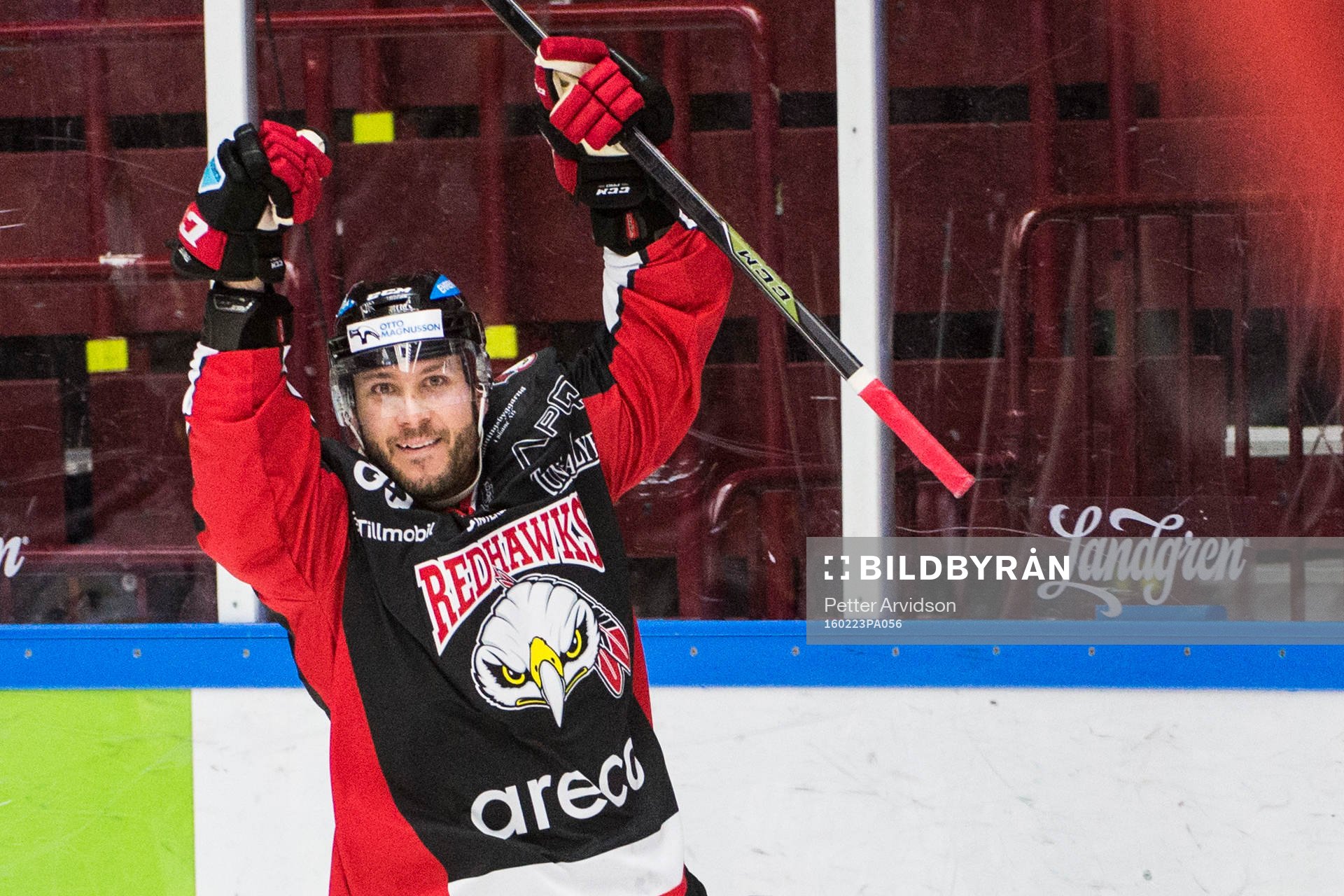 Malmö Redhawks Joey Tenute jublar