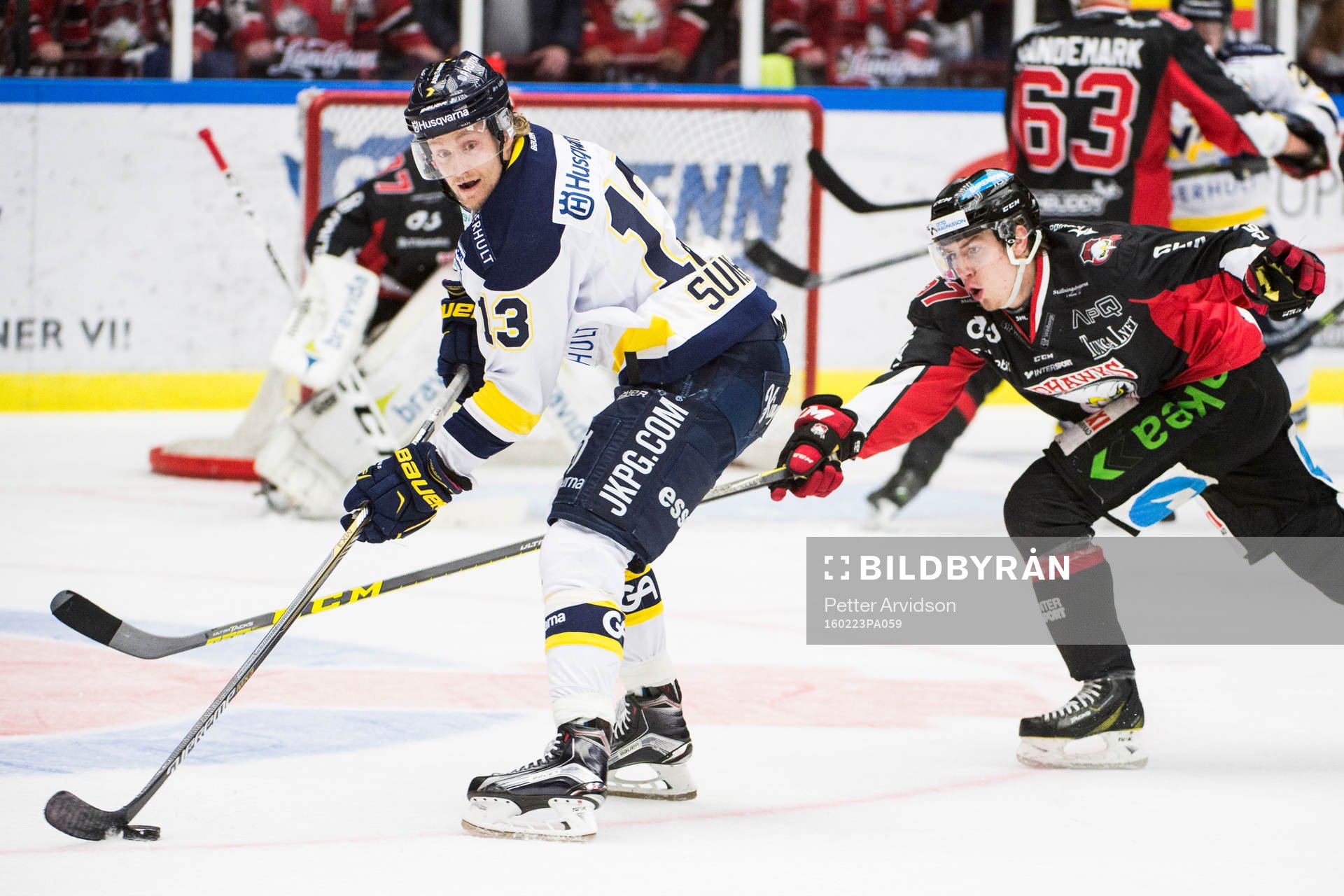 s Oscar Sundh och Malmö Redhawks Johan Ivarsson
