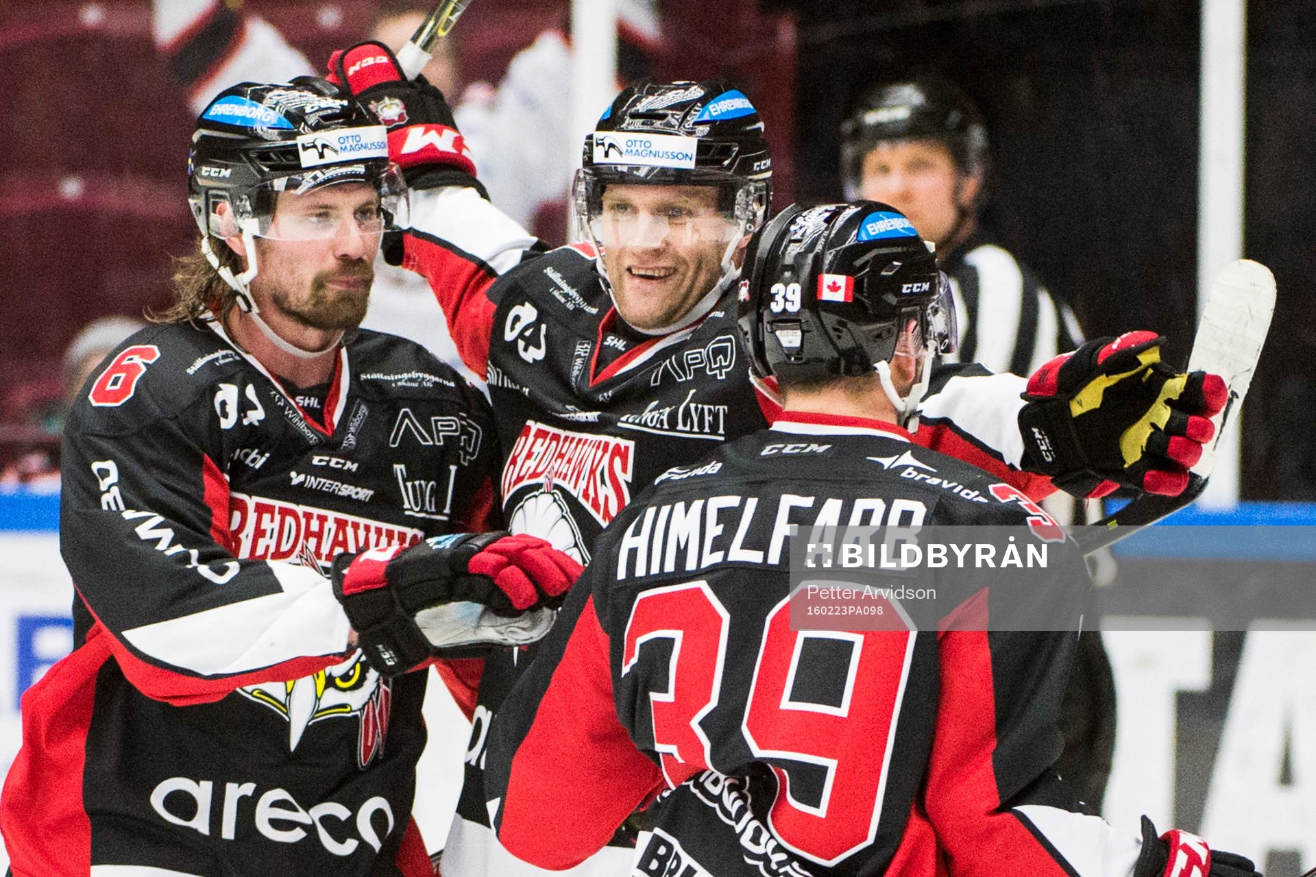 Malmö Redhawks Andreas Thuresson, Mathias Tjärnqvist och