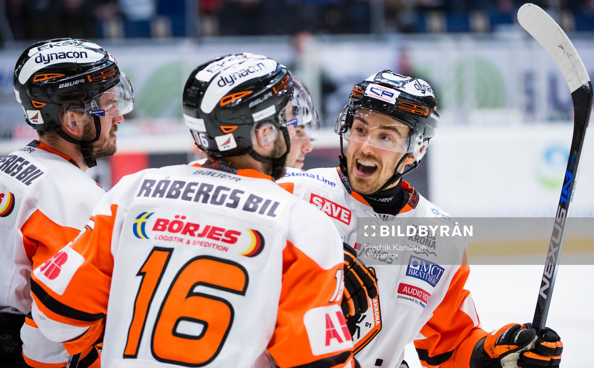 Karlskronas Riley Holzapfel jublar