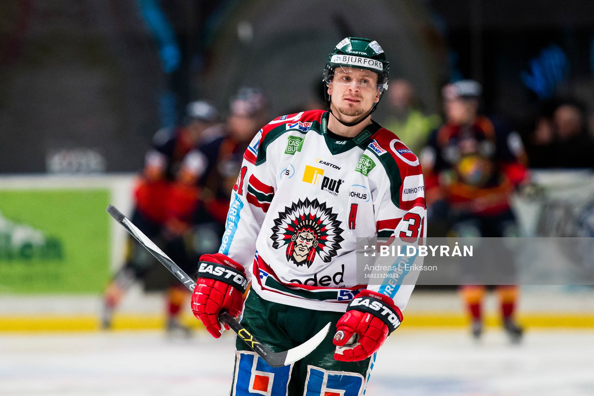 Frölundas Nicklas Lasu ser deppig ut