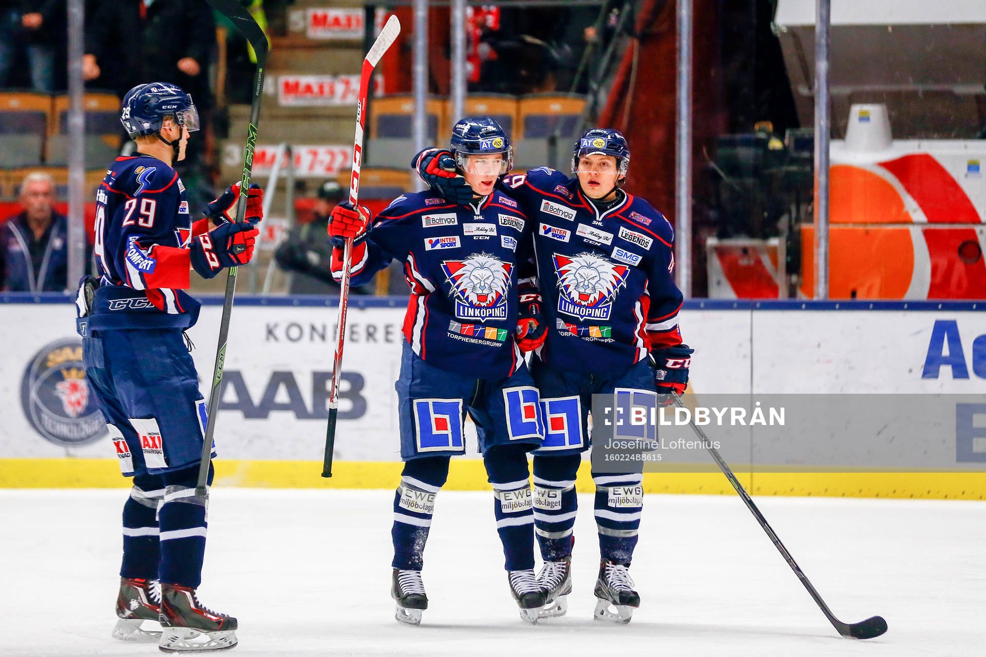 Linköpings Gustav Forsling jublar
