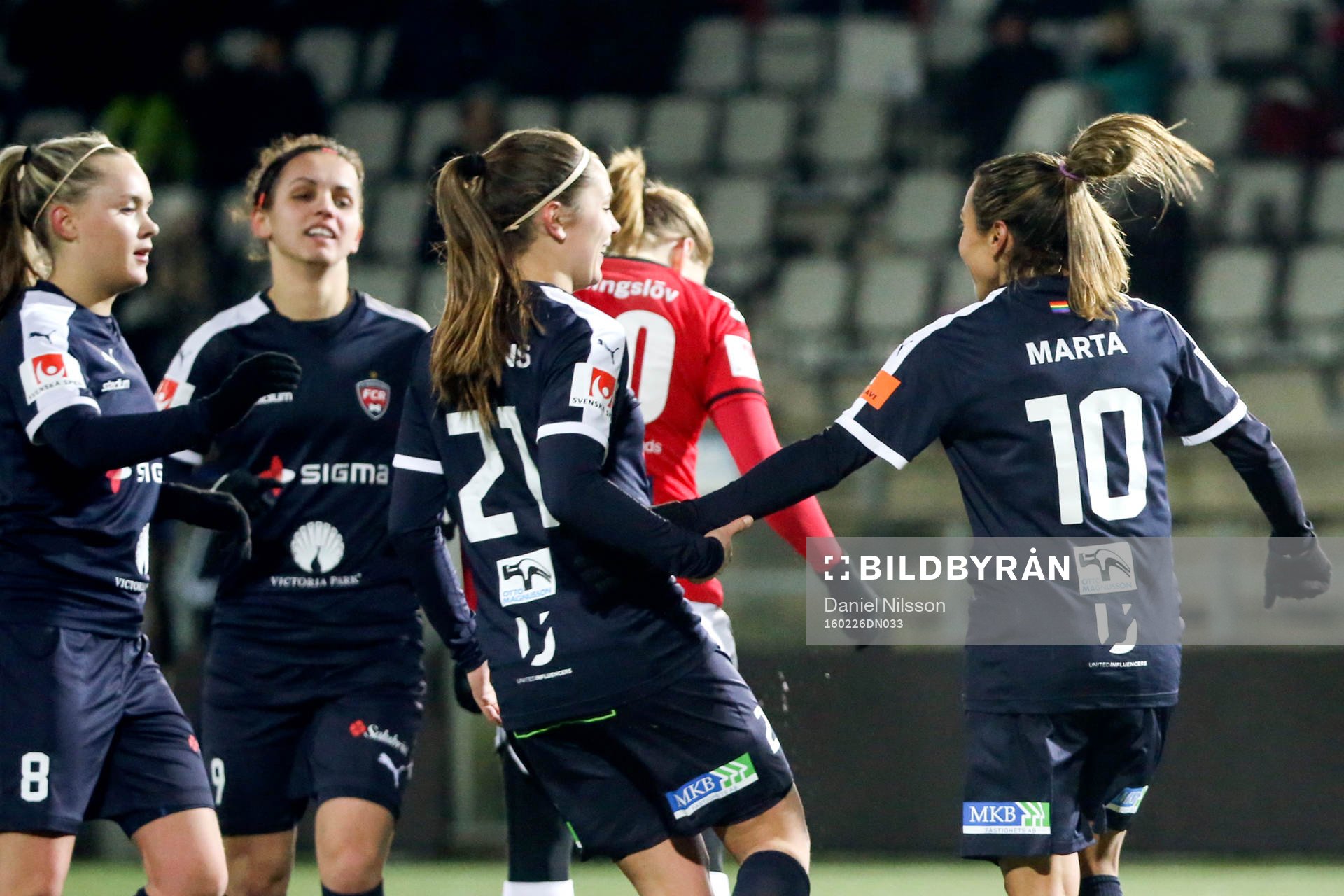 Rosengårds Marta Viera Da Silva jublar
