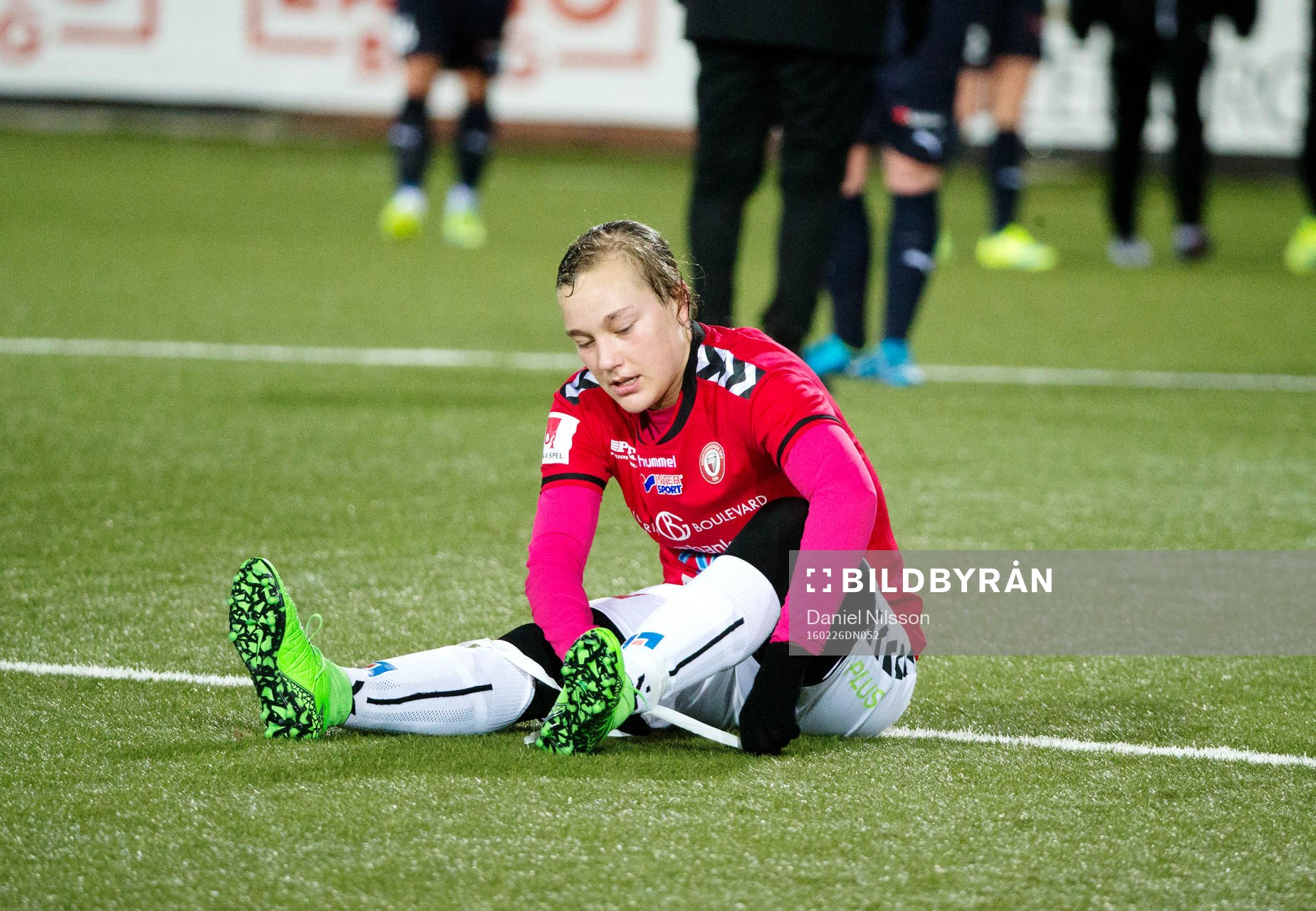 Kristianstads Jennie Danielsson deppar
