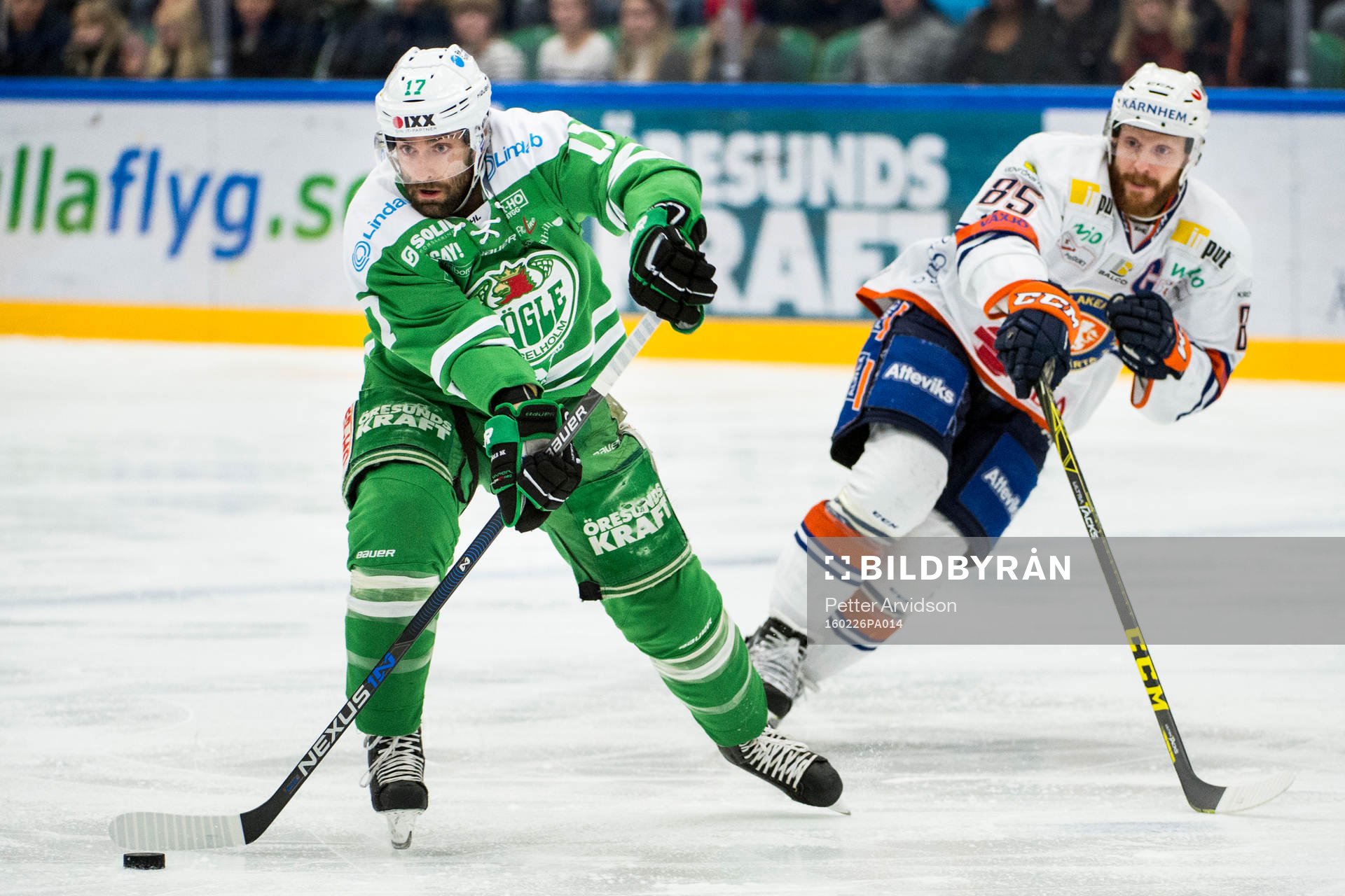 Rögles Patrik Cehlin och Växjös Liam Reddox