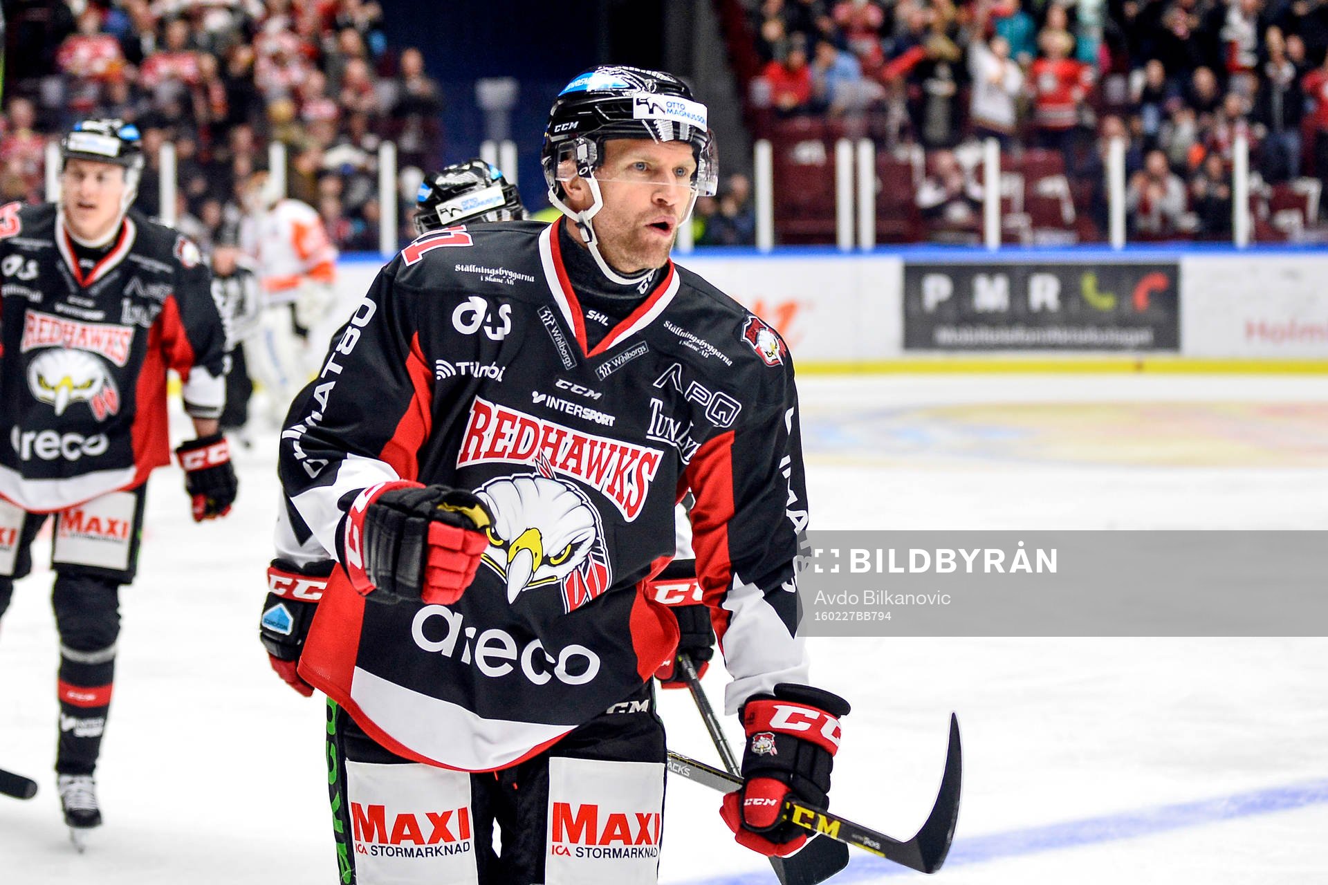 Malmö Redhawks Mathias Tjärnqvist jublar