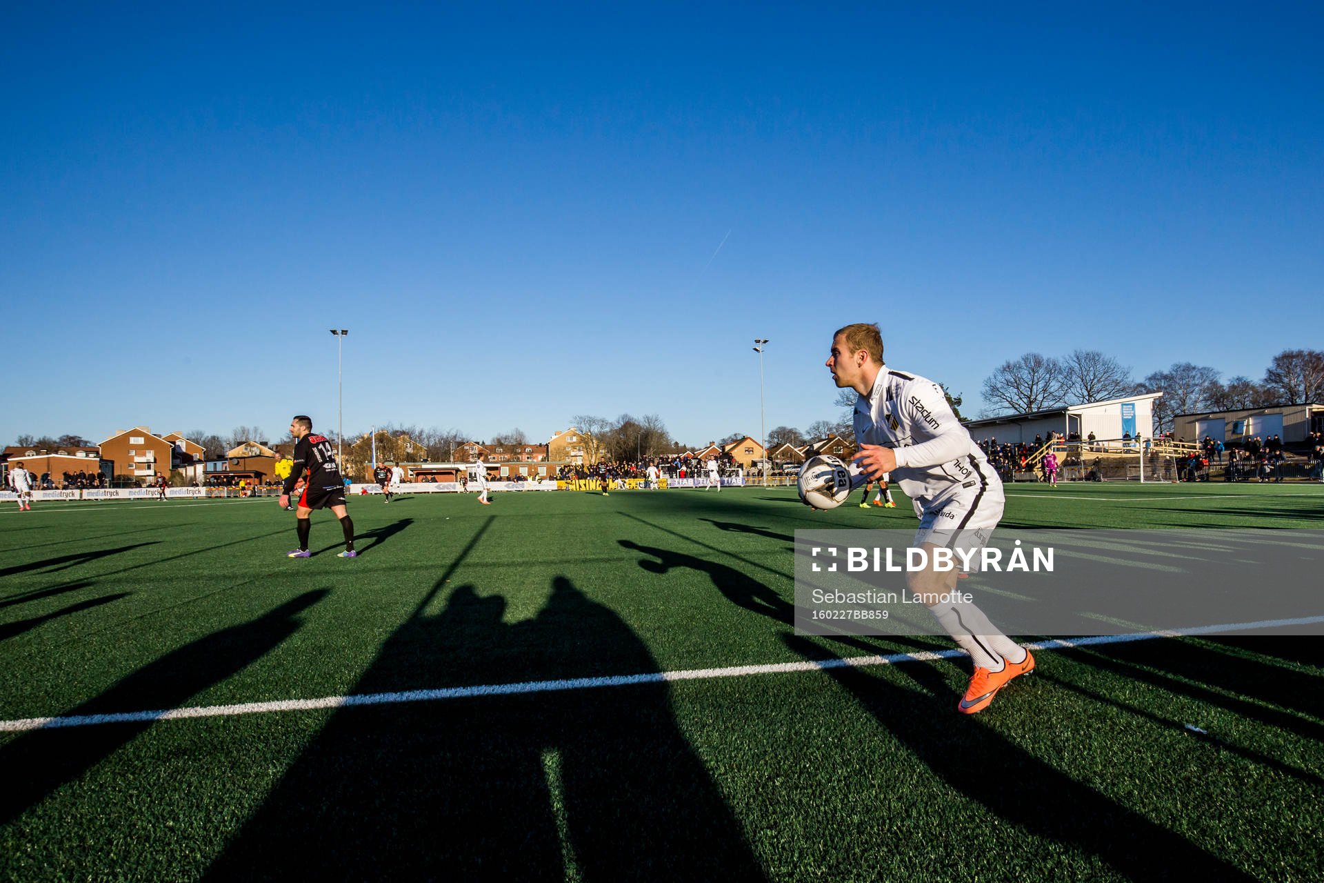 Häckens Kari Arkivuo under fotbollsmatchen i Svenska Cupen mellan Trollhättan och Häcken den 27 februari 2016 i Trollhättan.