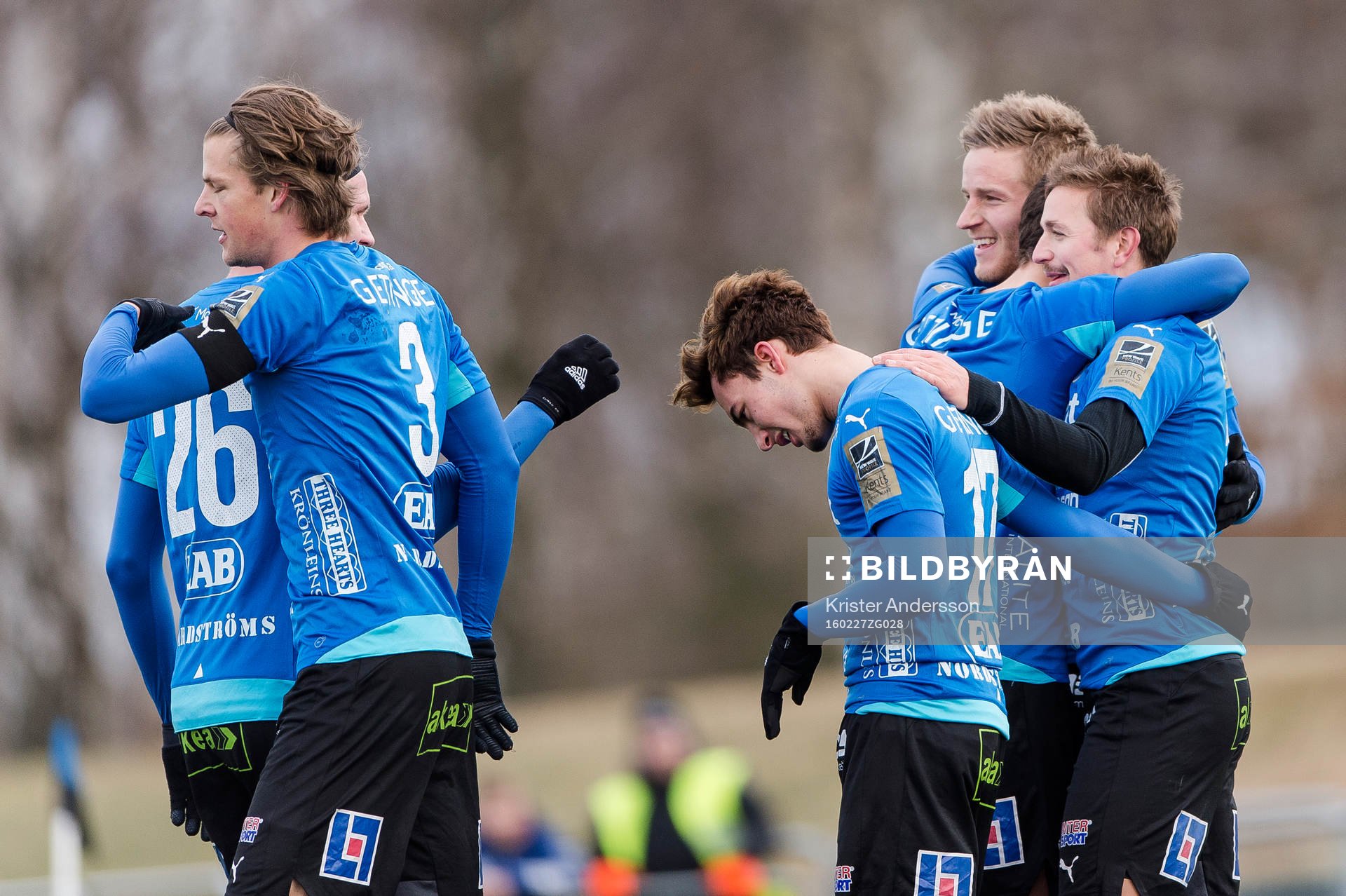 Halmstads spelare jublar