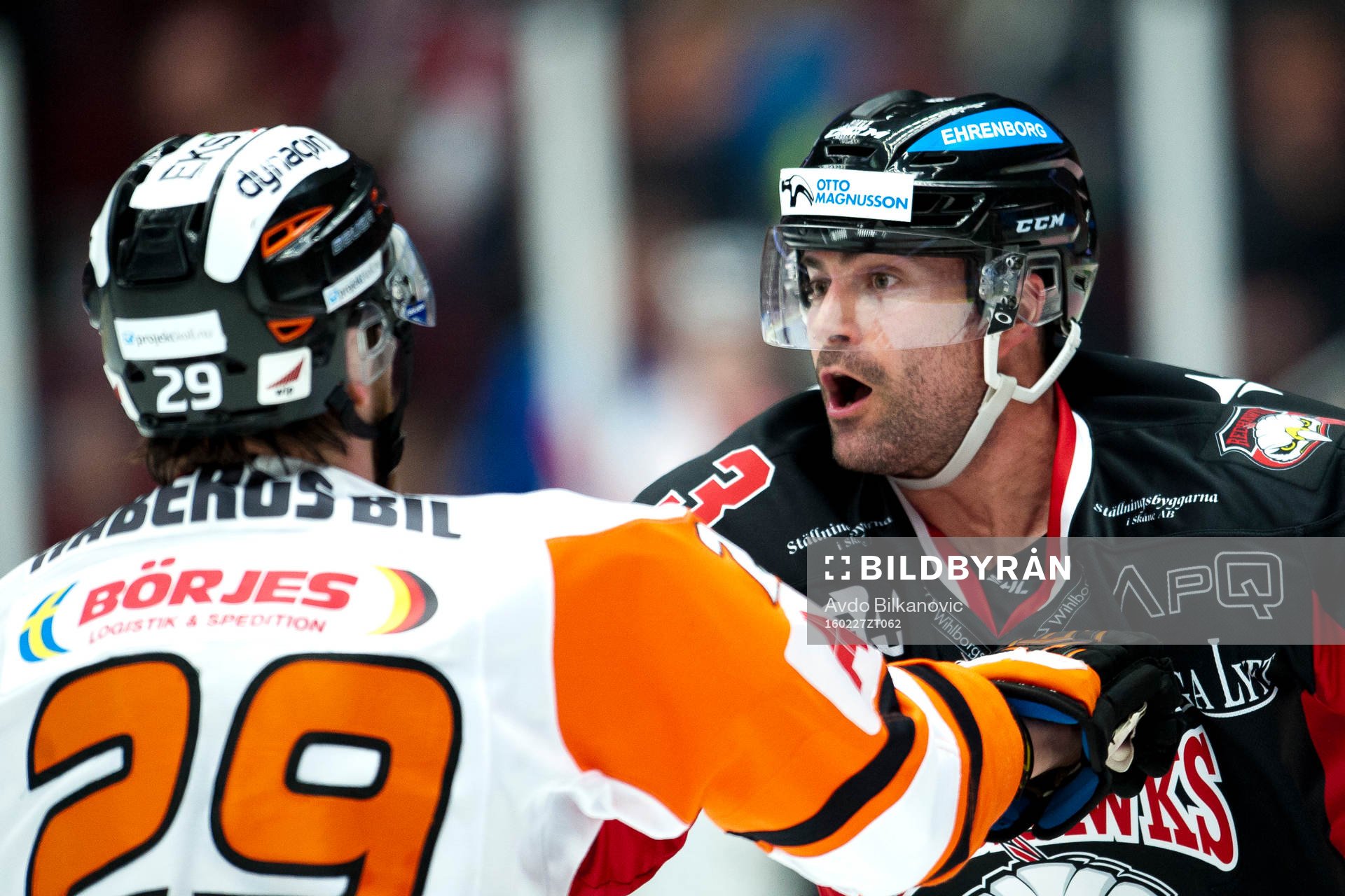 Malmö Redhawks Kent McDonell och Karlskronas Alexander