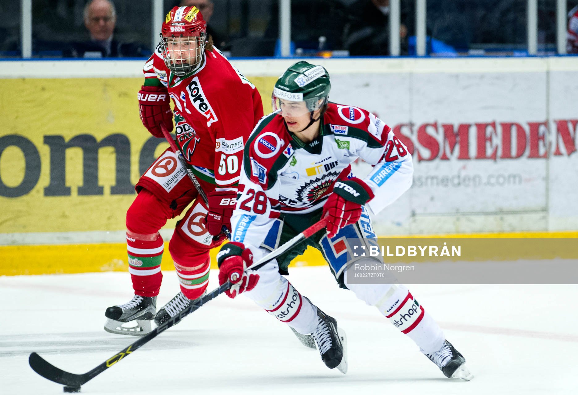 Modos Tim Wahlgren och Frölundas Johan Sundström