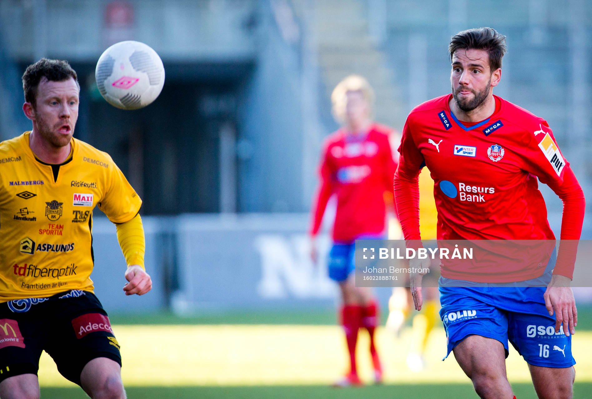 Forwards Kristoffer Näfver och Helsingborgs Darijan