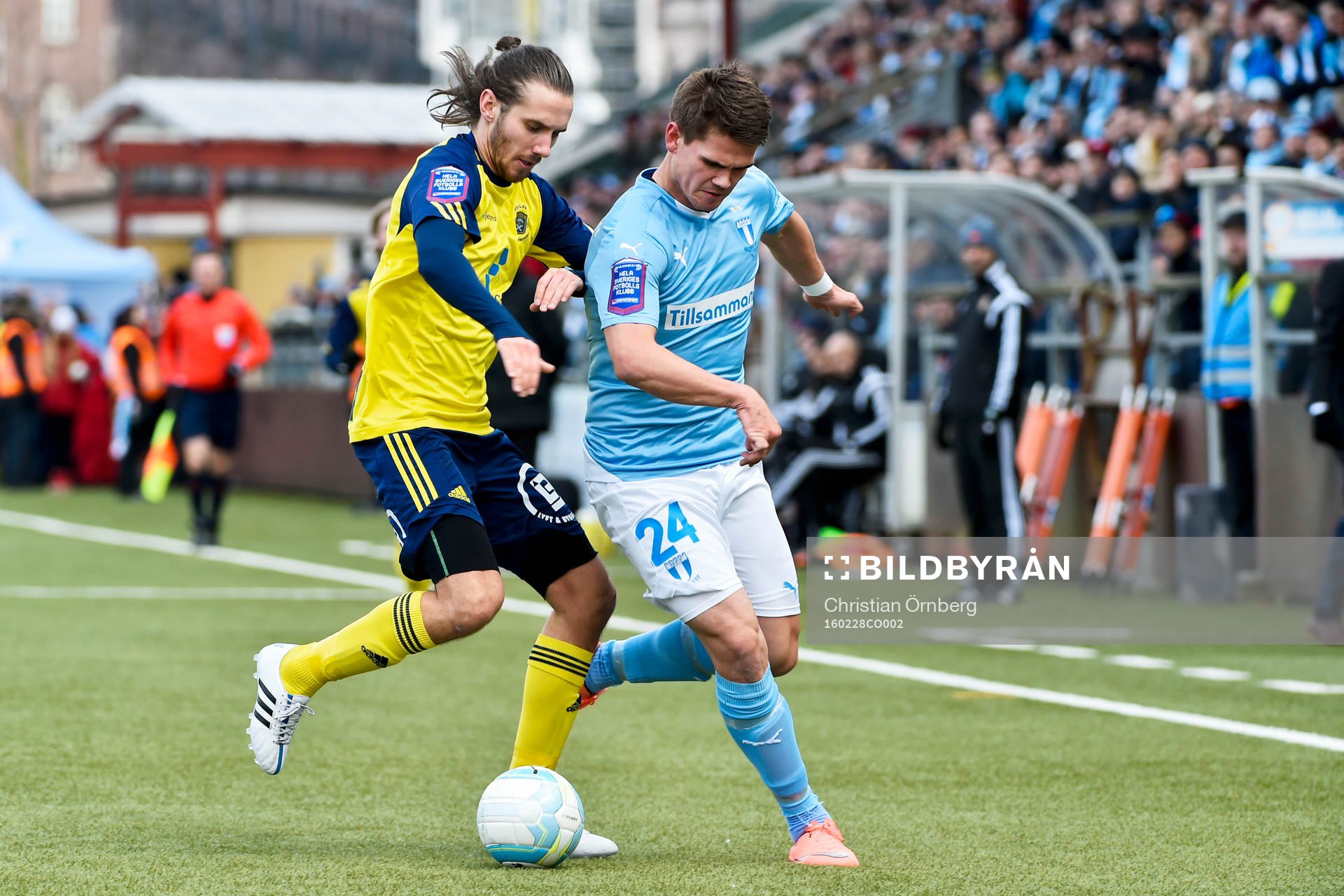 Ängelholms Johan Eiswohld och Malmö FFs Vidar Örn