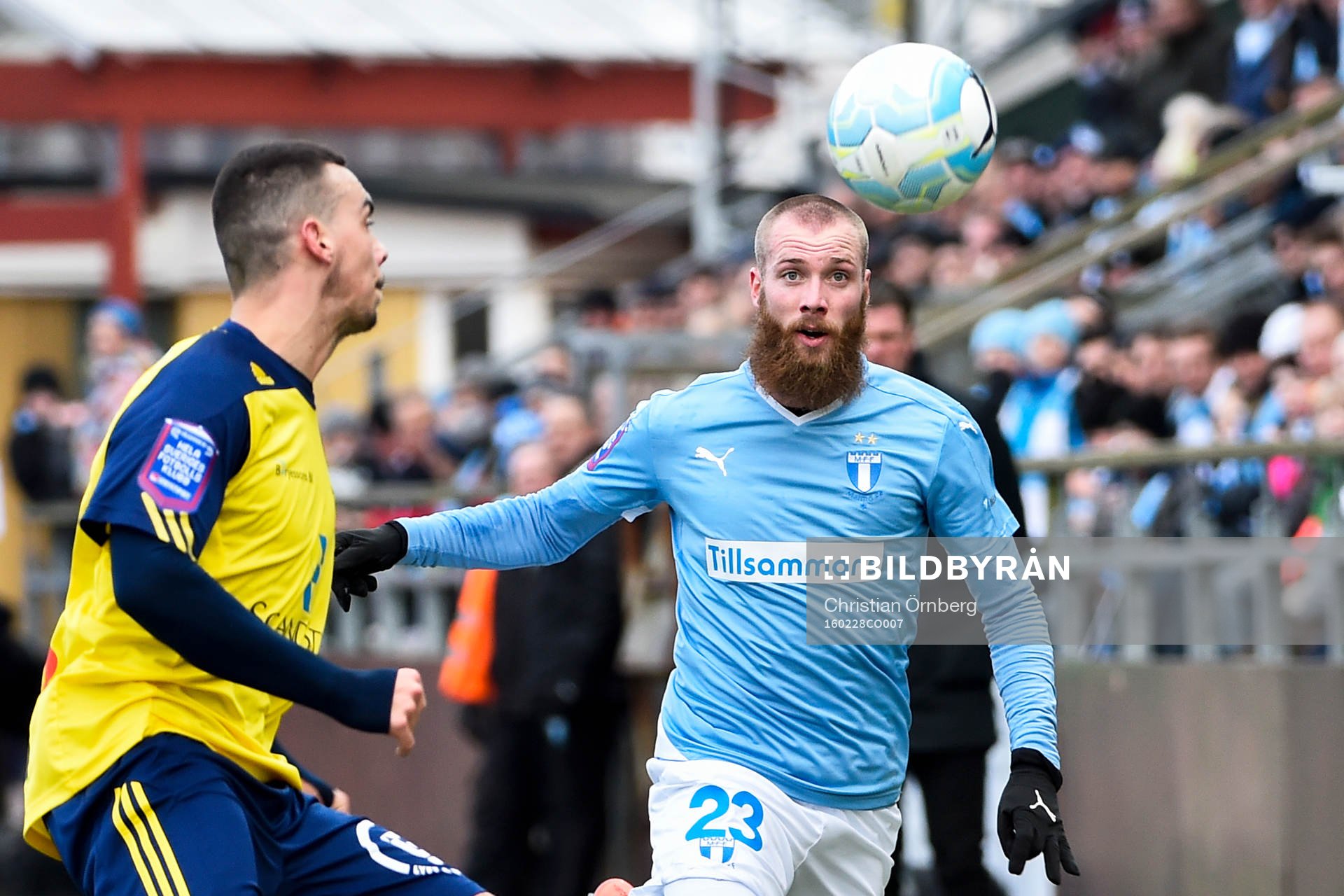 Ängelholms Dennis Stojanovic Fredin och Malmö FFs Jo Inge