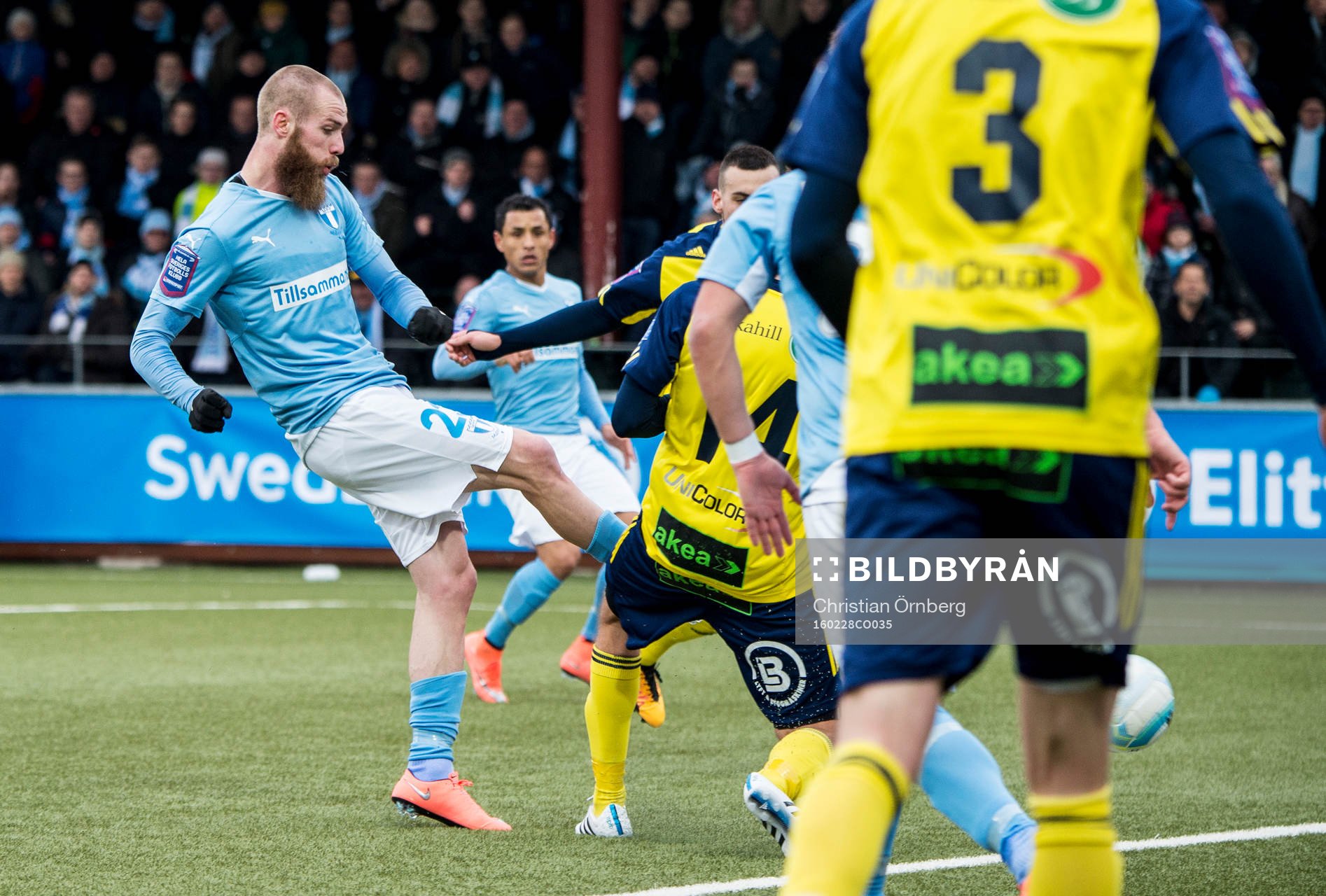 Malmö FFs Jo Inge Berget skjuter in 1-4