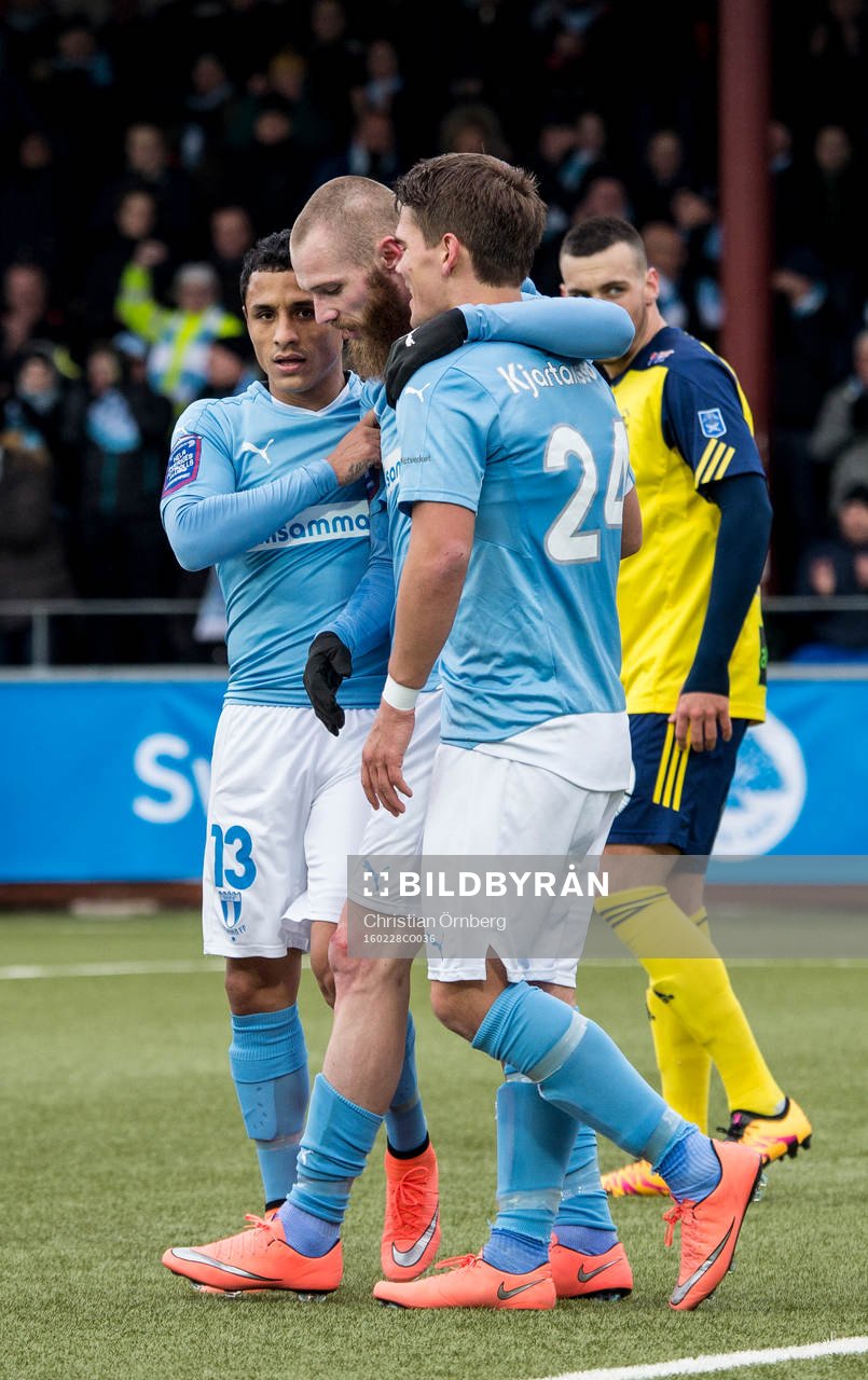 Malmö FFs Jo Inge Berget, Yoshimar Yotún och Vidar Örn