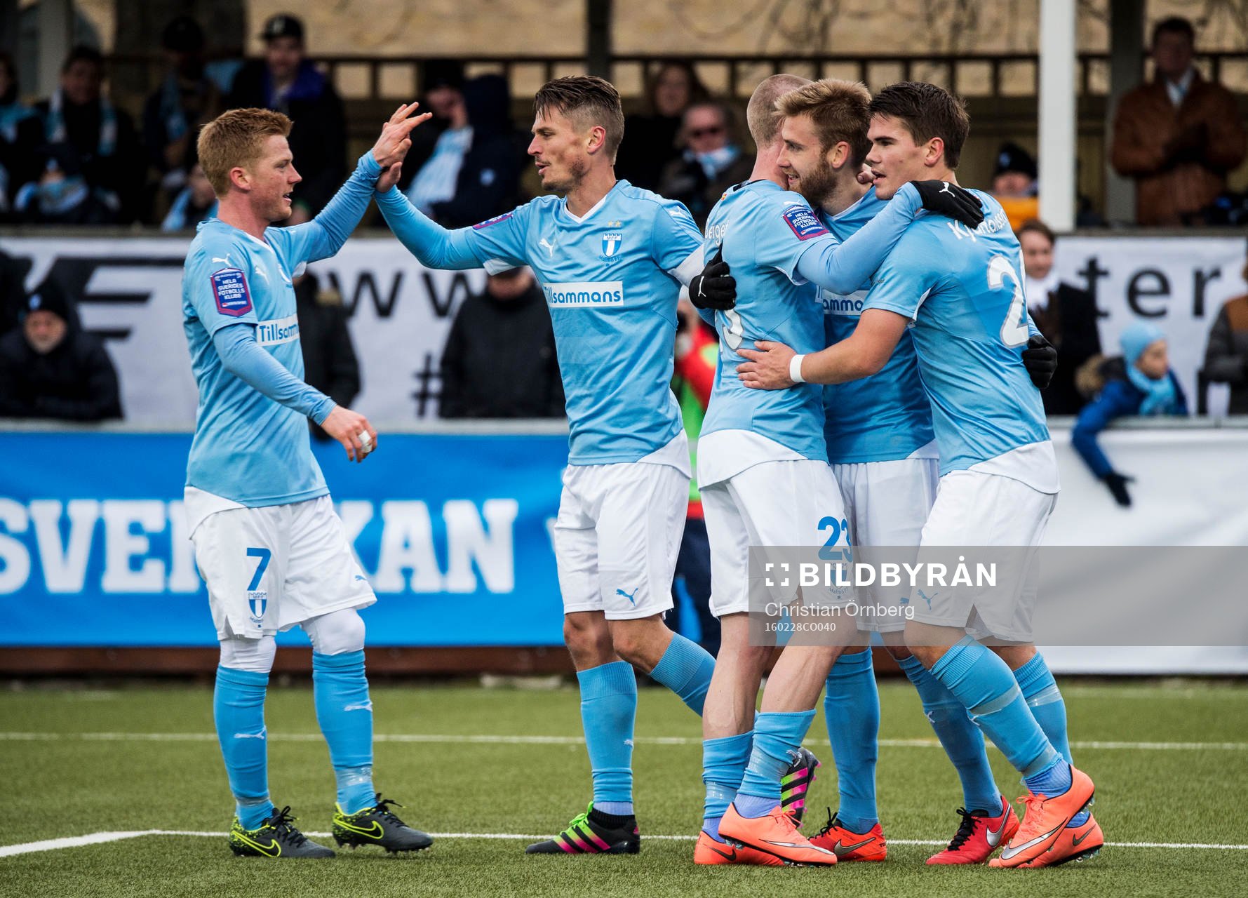 Malmö FFs Anders Christiansen, Markus Rosenberg, Jo Inge
