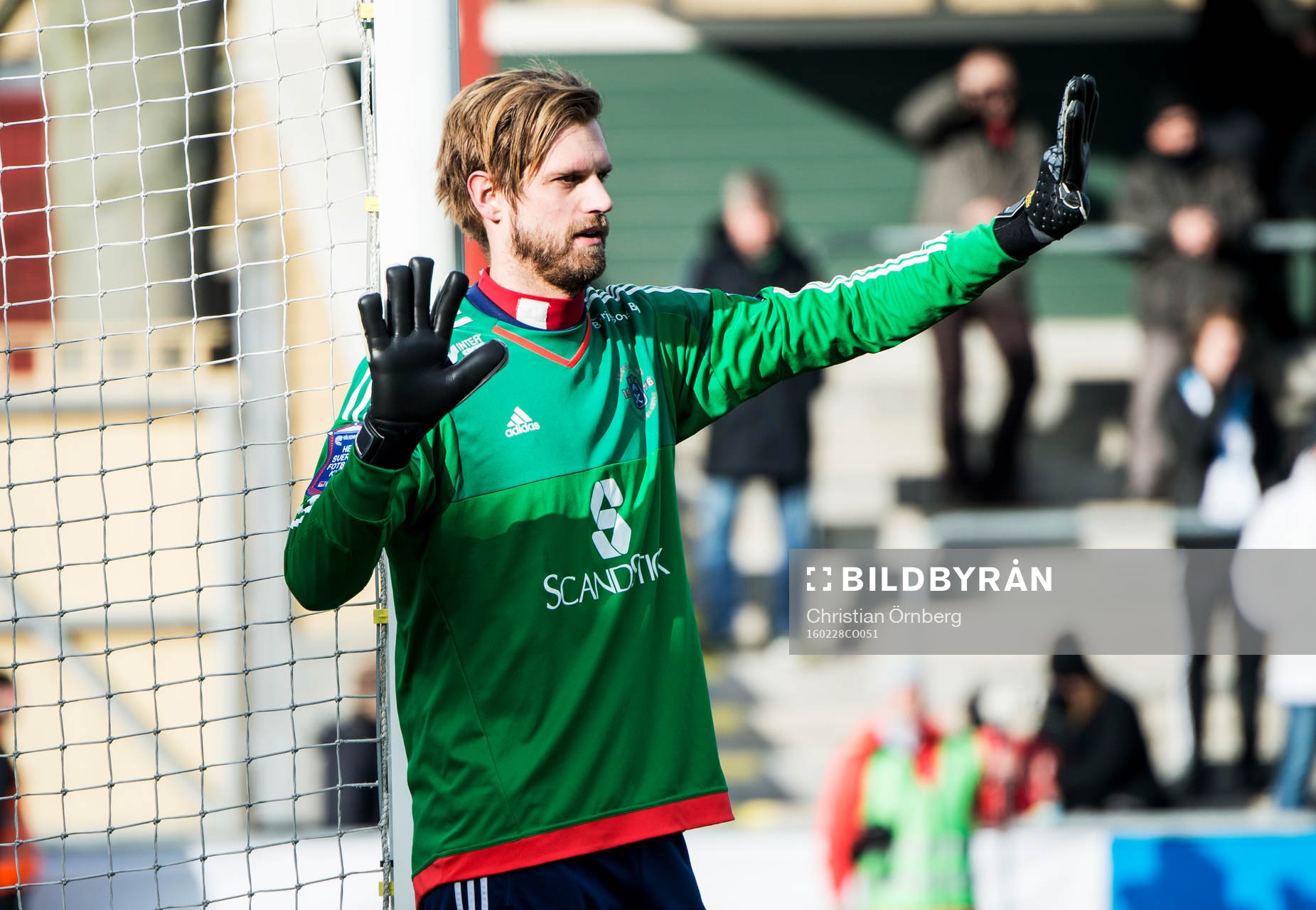 Ängelholms målvakt Oscar Berglund