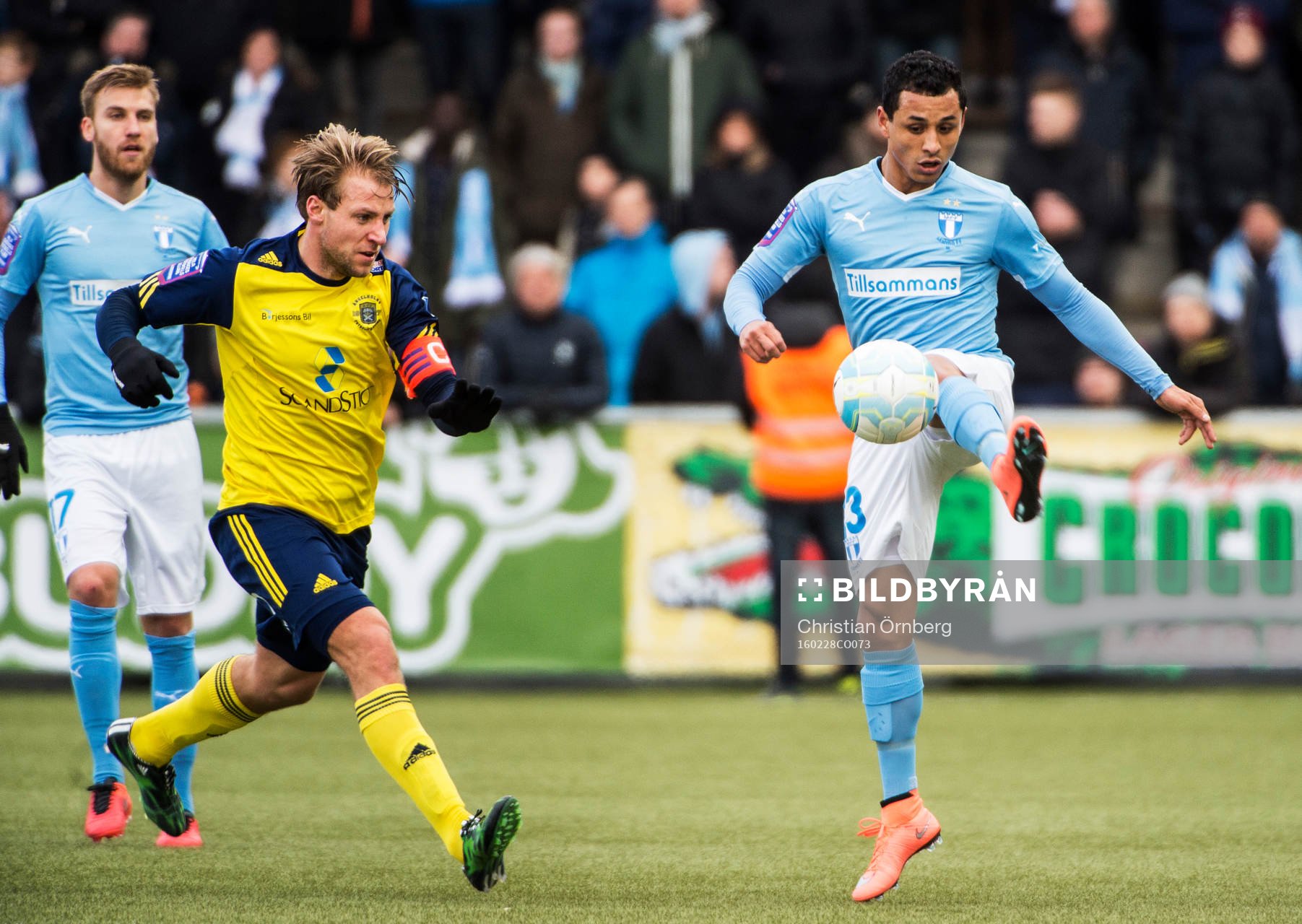 Malmö FFs Yoshimar Yotún och Rasmus Bengtsson mot