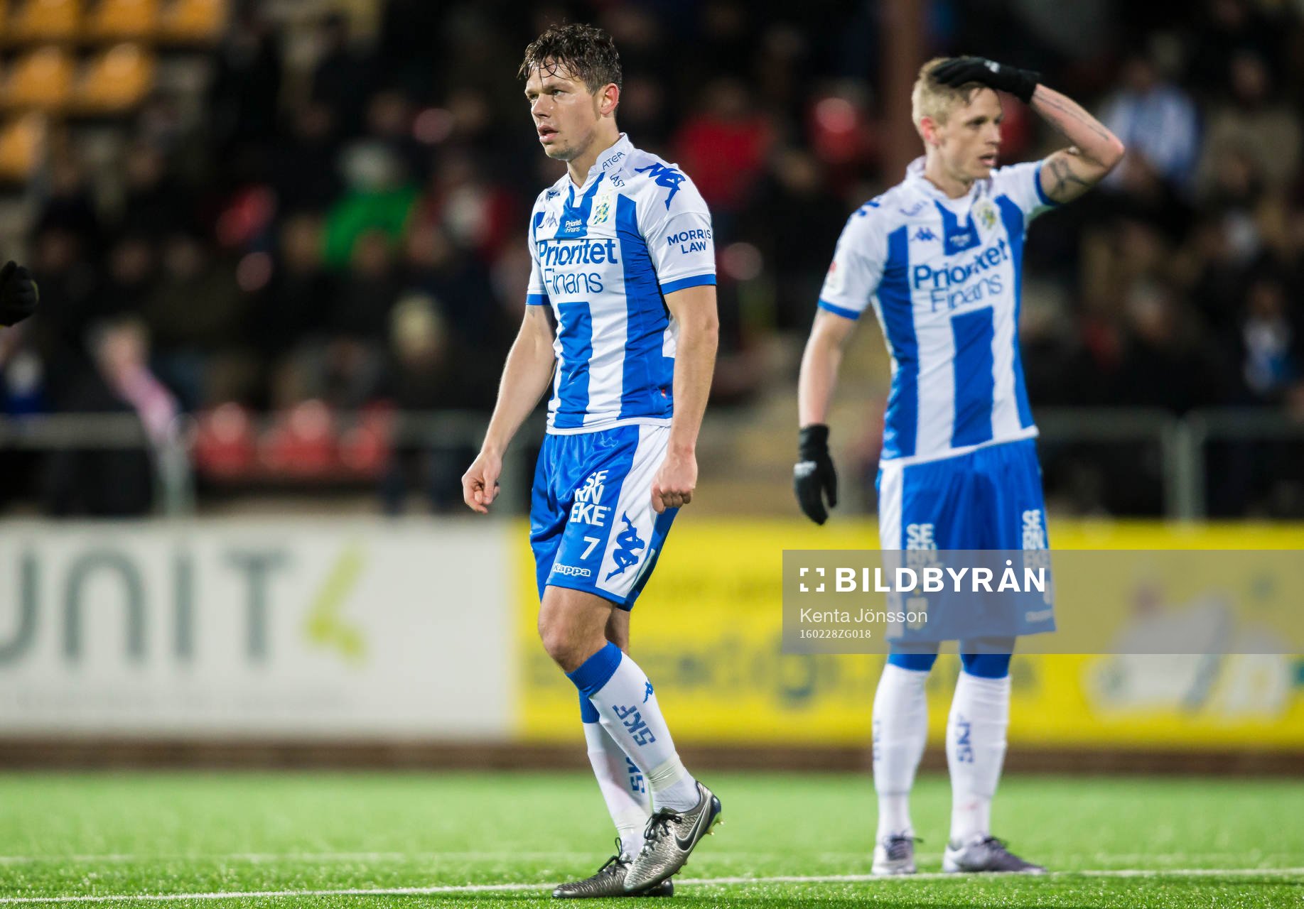 IFK Göteborgs Mads Winther Albaek deppar bredvid Sören