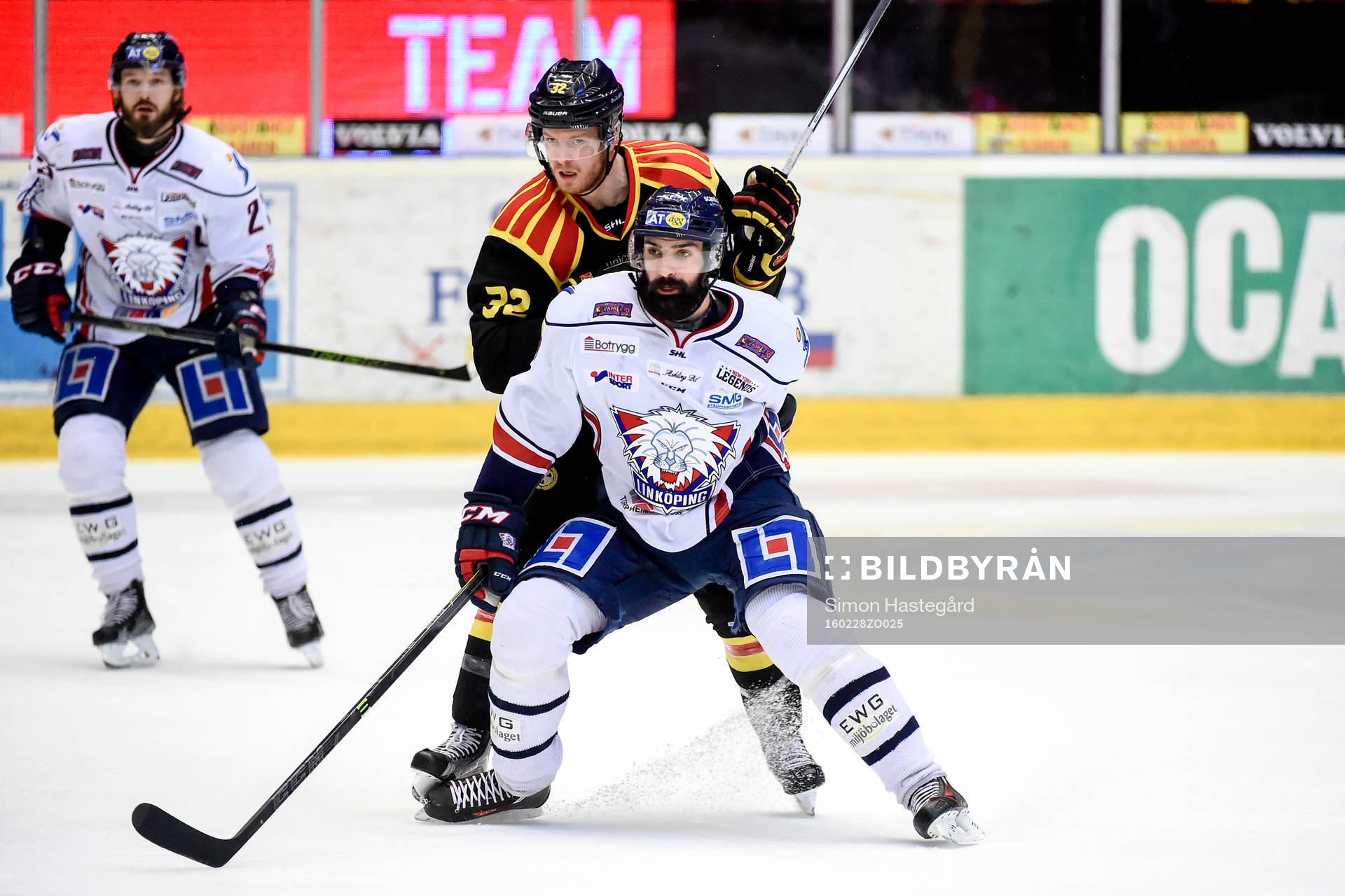 Linköpings Daniel Rahimi och Brynäs Nick Johnson