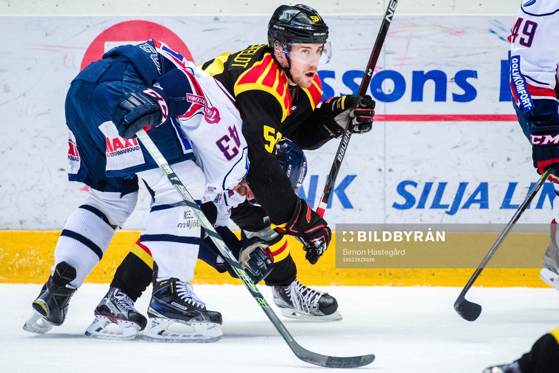 Linköpings Nichlas Hardt och Brynäs Sebastian Enterfeldt