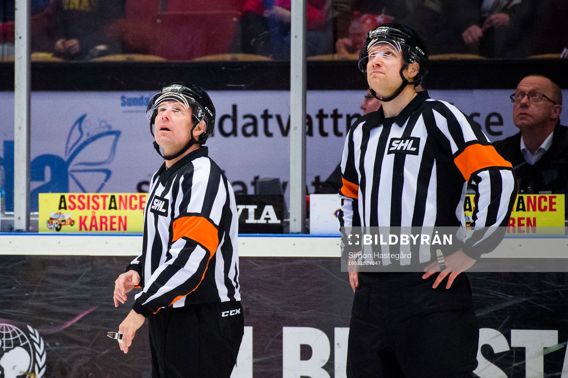 Domarna Christer Lärking och Wolmer Edqvist