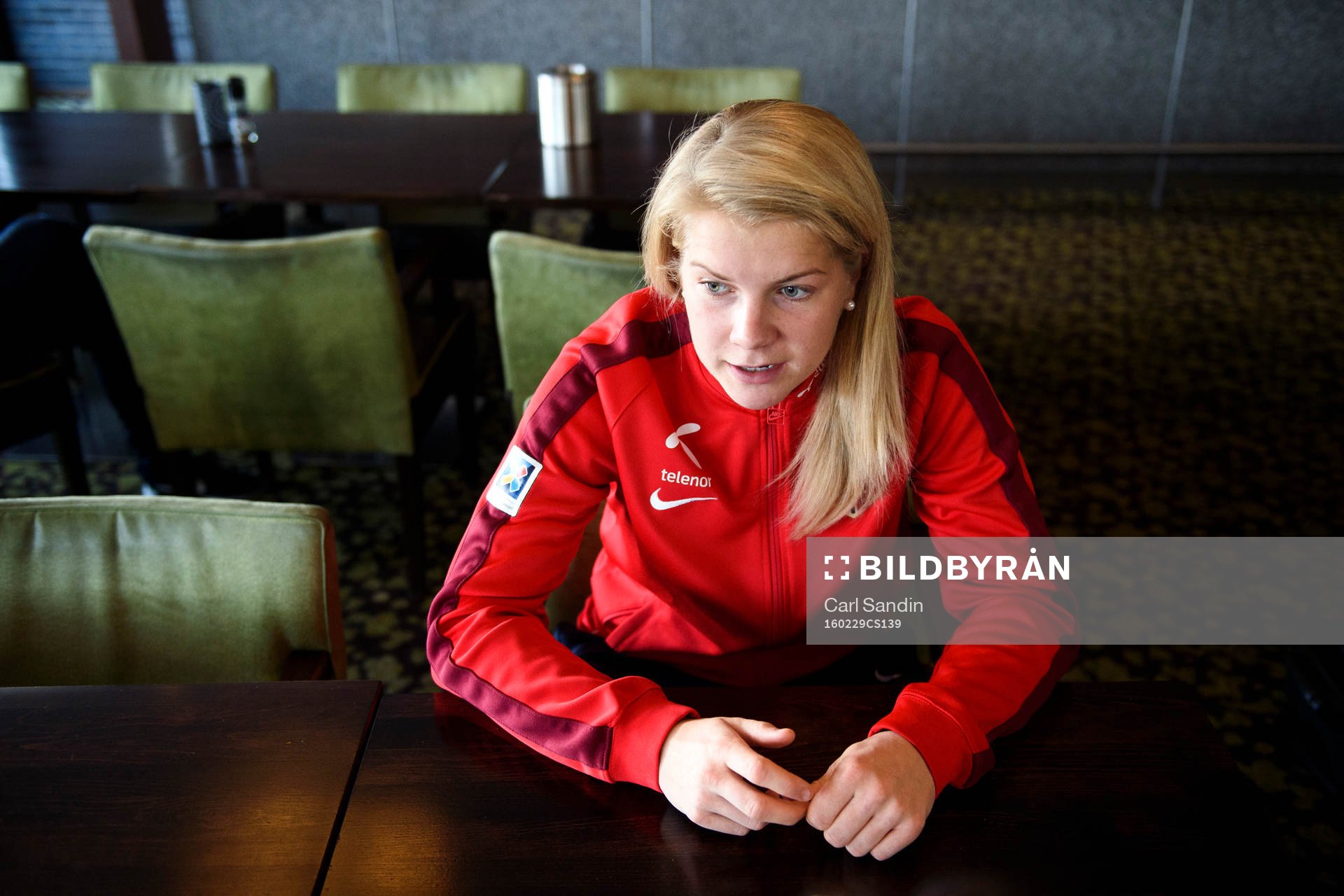 Norges Ada Hegerberg blir intervjuad