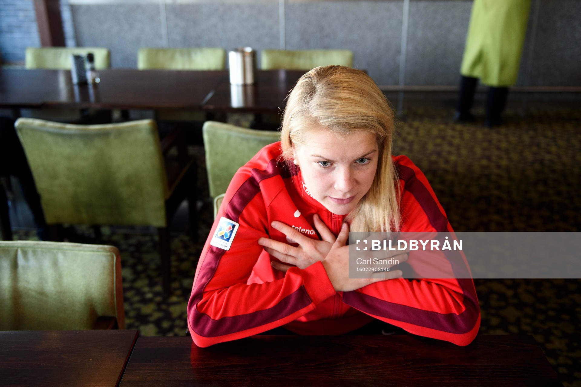 Norges Ada Hegerberg blir intervjuad