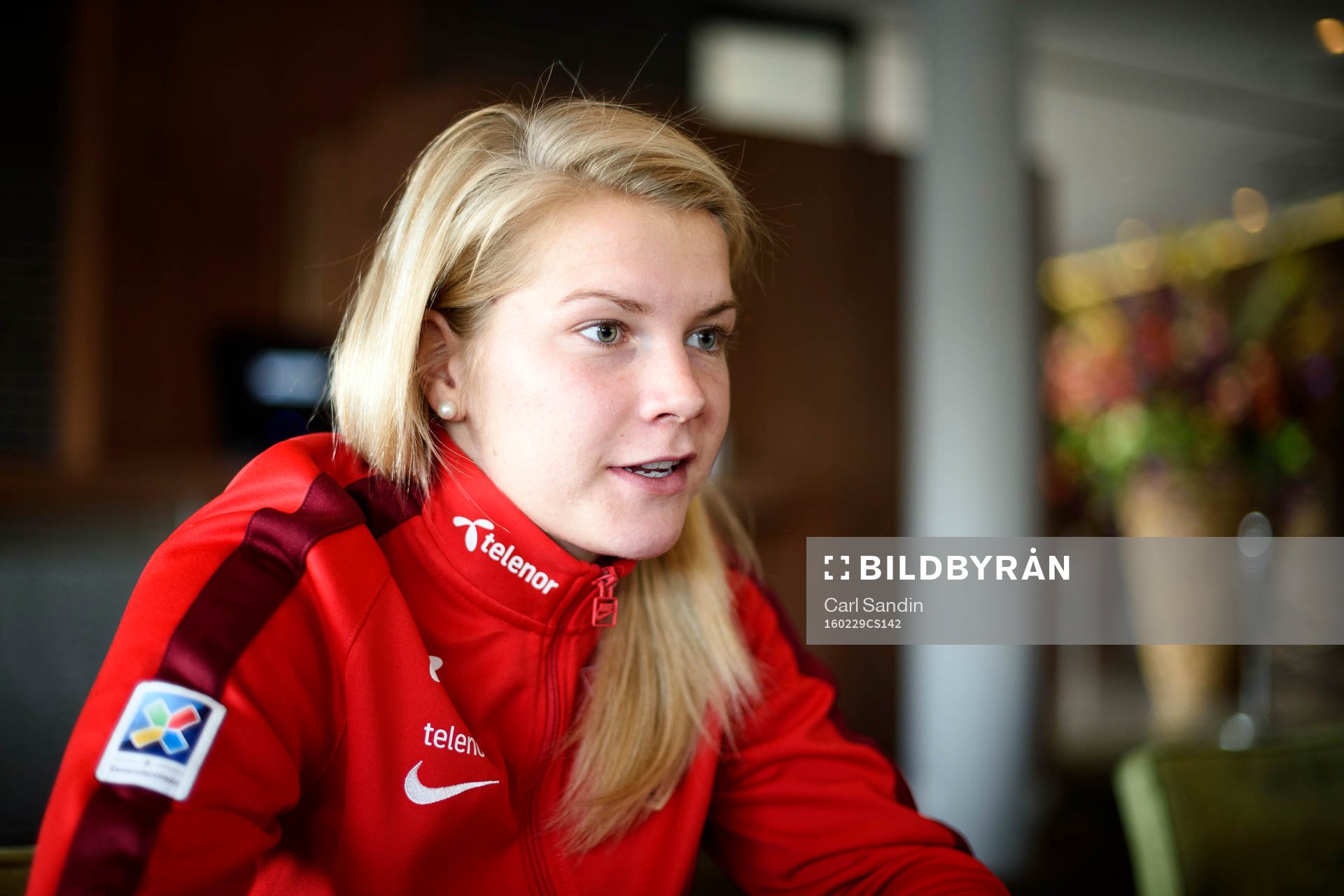 Norges Ada Hegerberg blir intervjuad
