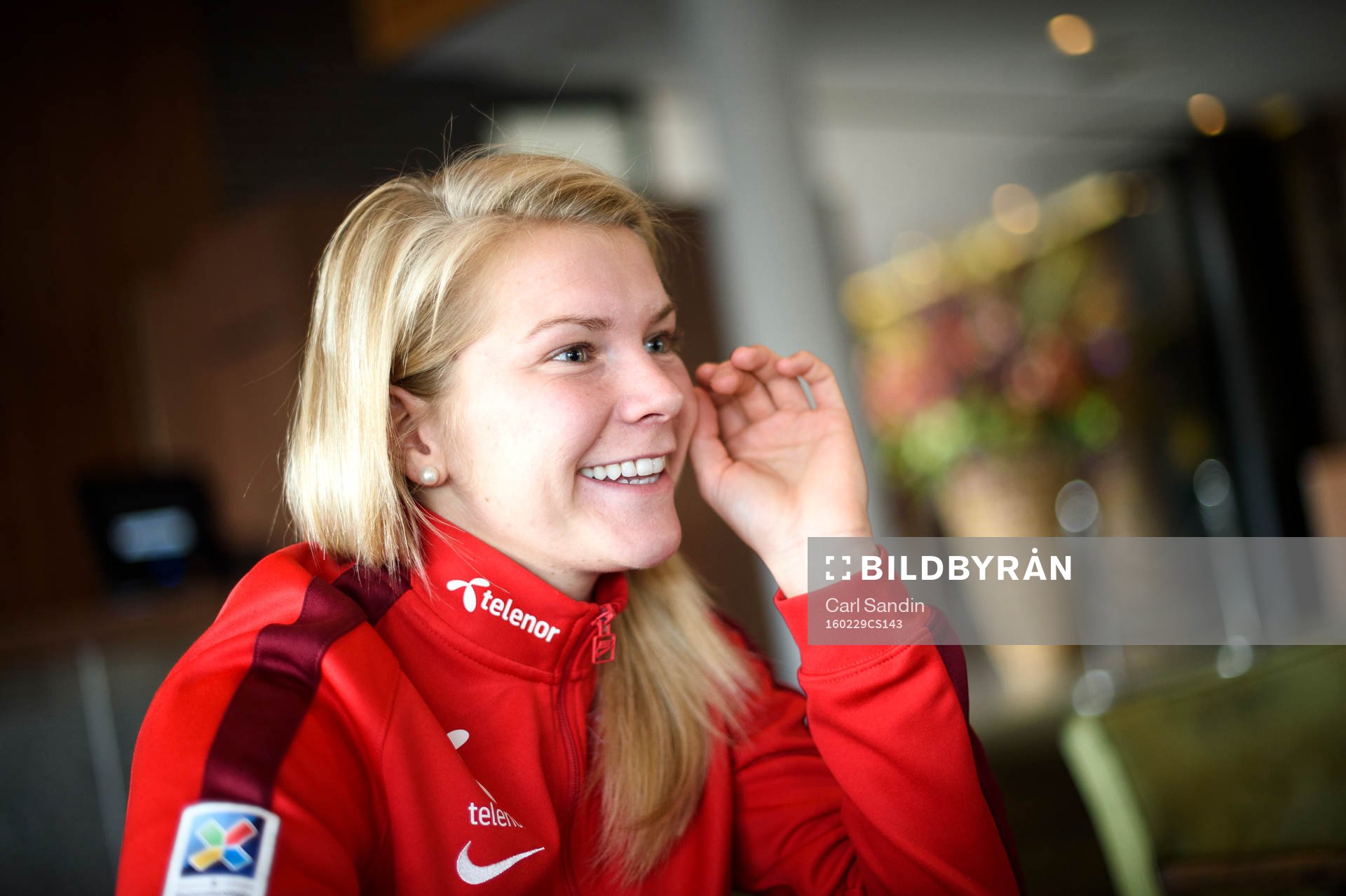 Norges Ada Hegerberg blir intervjuad