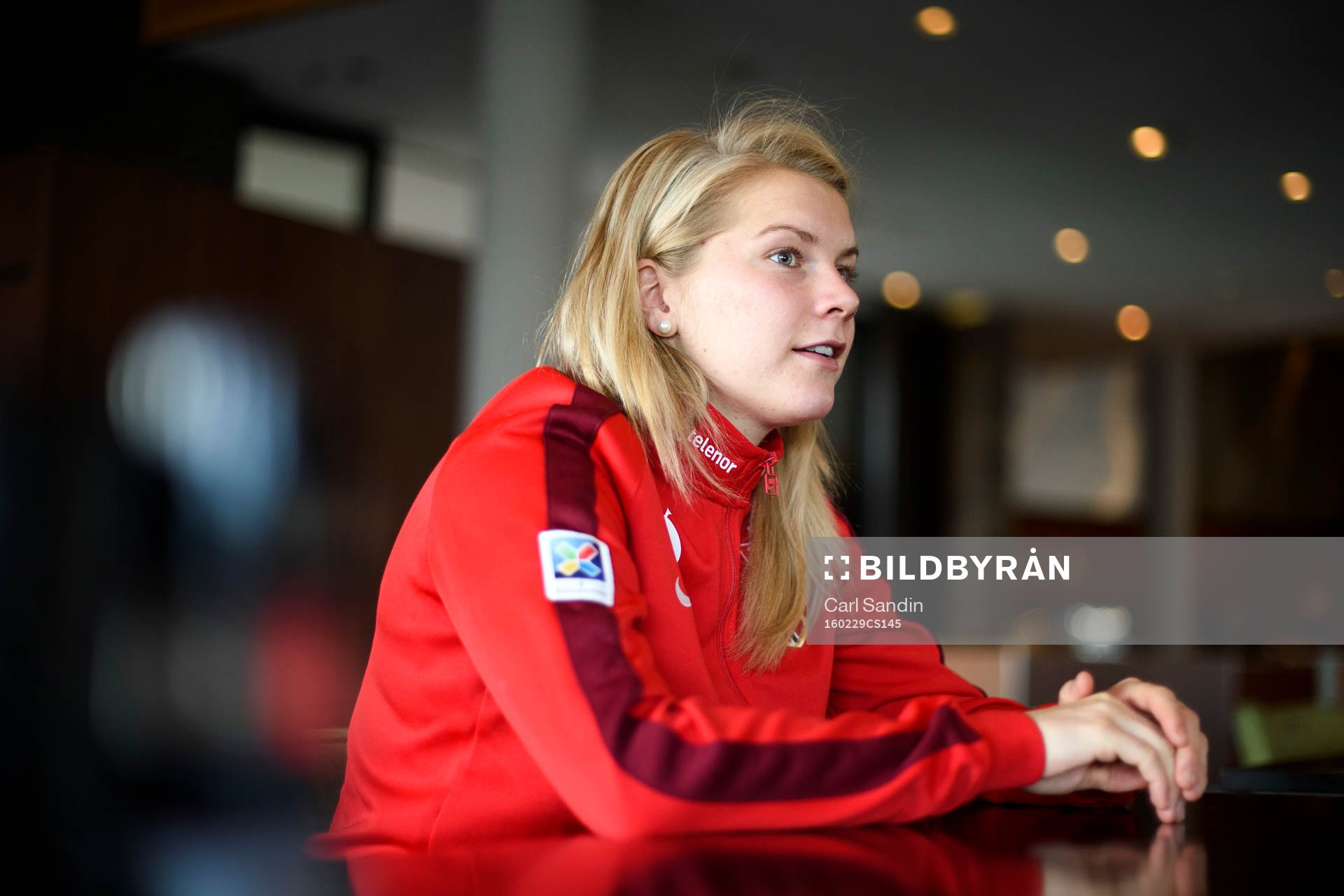 Norges Ada Hegerberg blir intervjuad