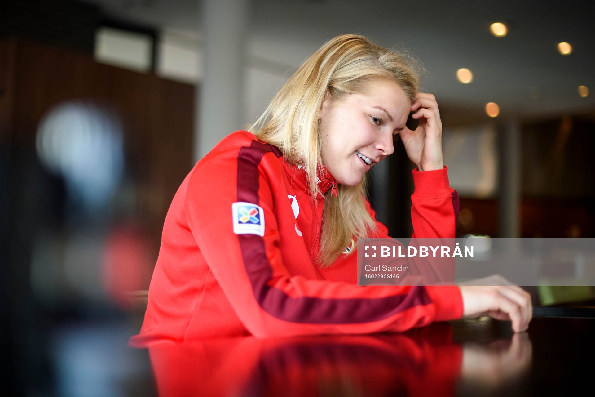 Norges Ada Hegerberg blir intervjuad