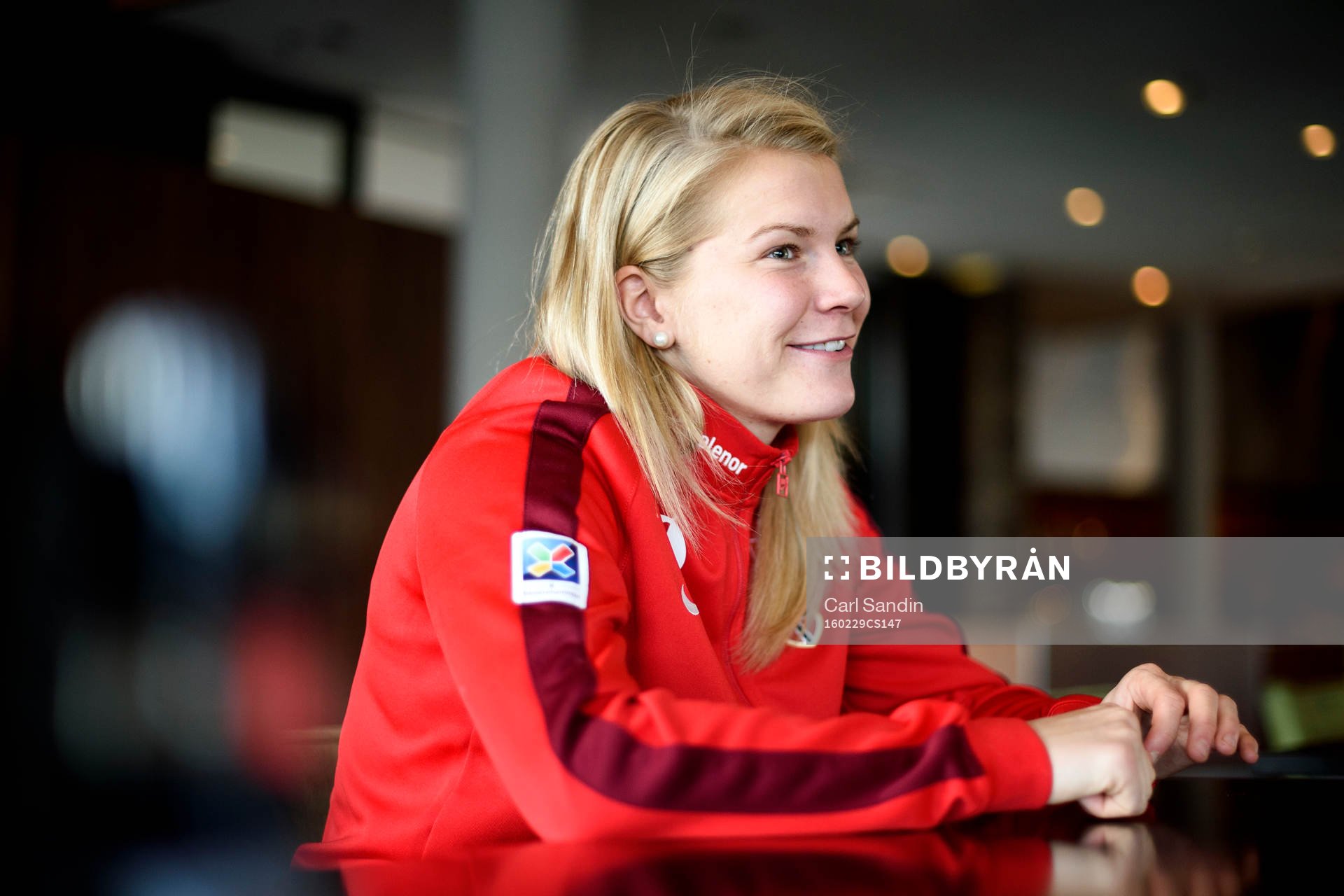 Norges Ada Hegerberg blir intervjuad
