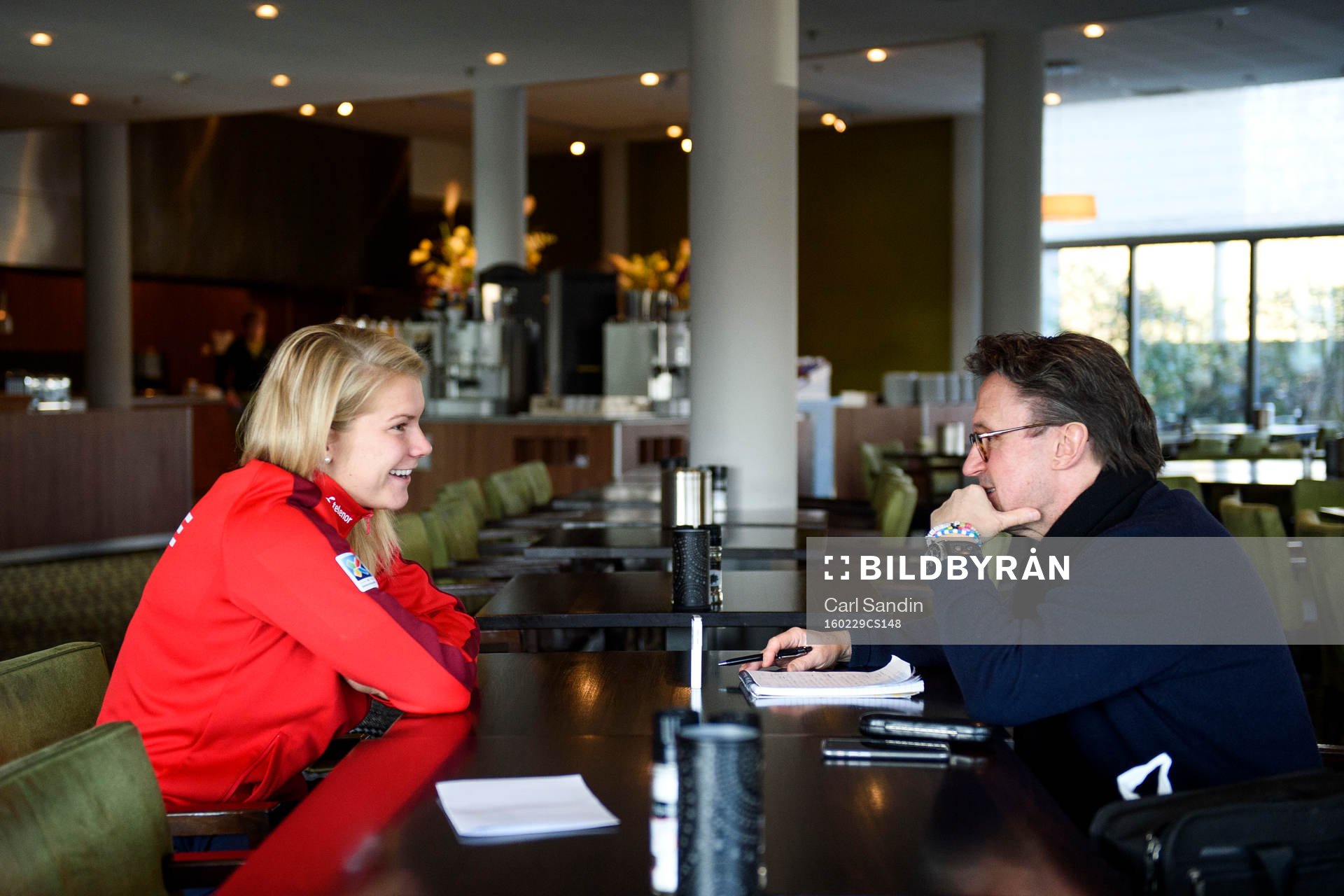 Norges Ada Hegerberg blir intervjuad