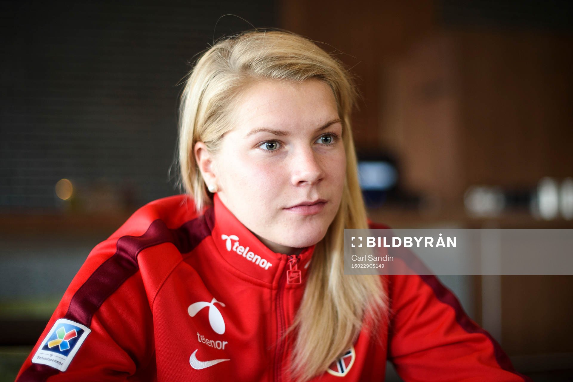 Norges Ada Hegerberg blir intervjuad