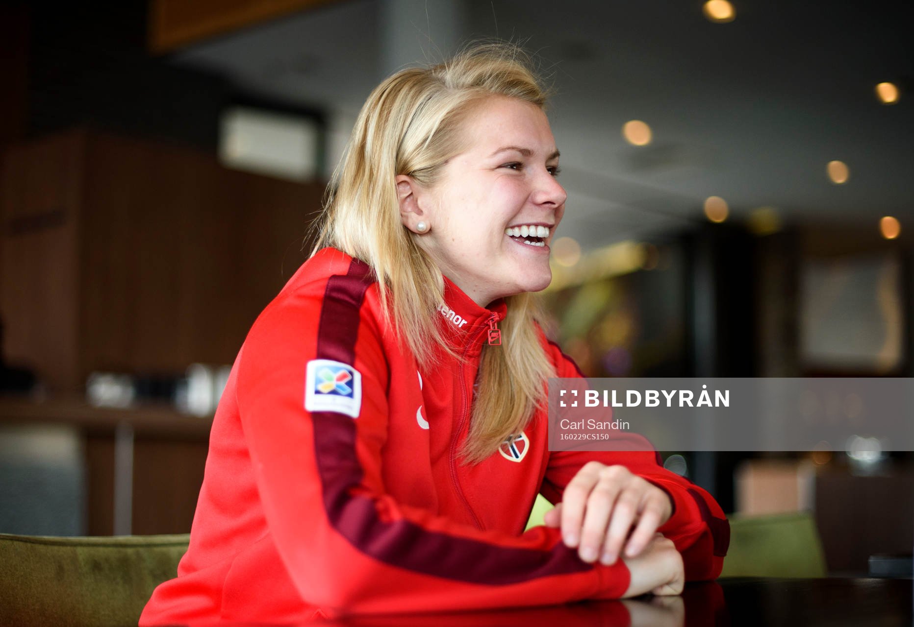 Norges Ada Hegerberg blir intervjuad