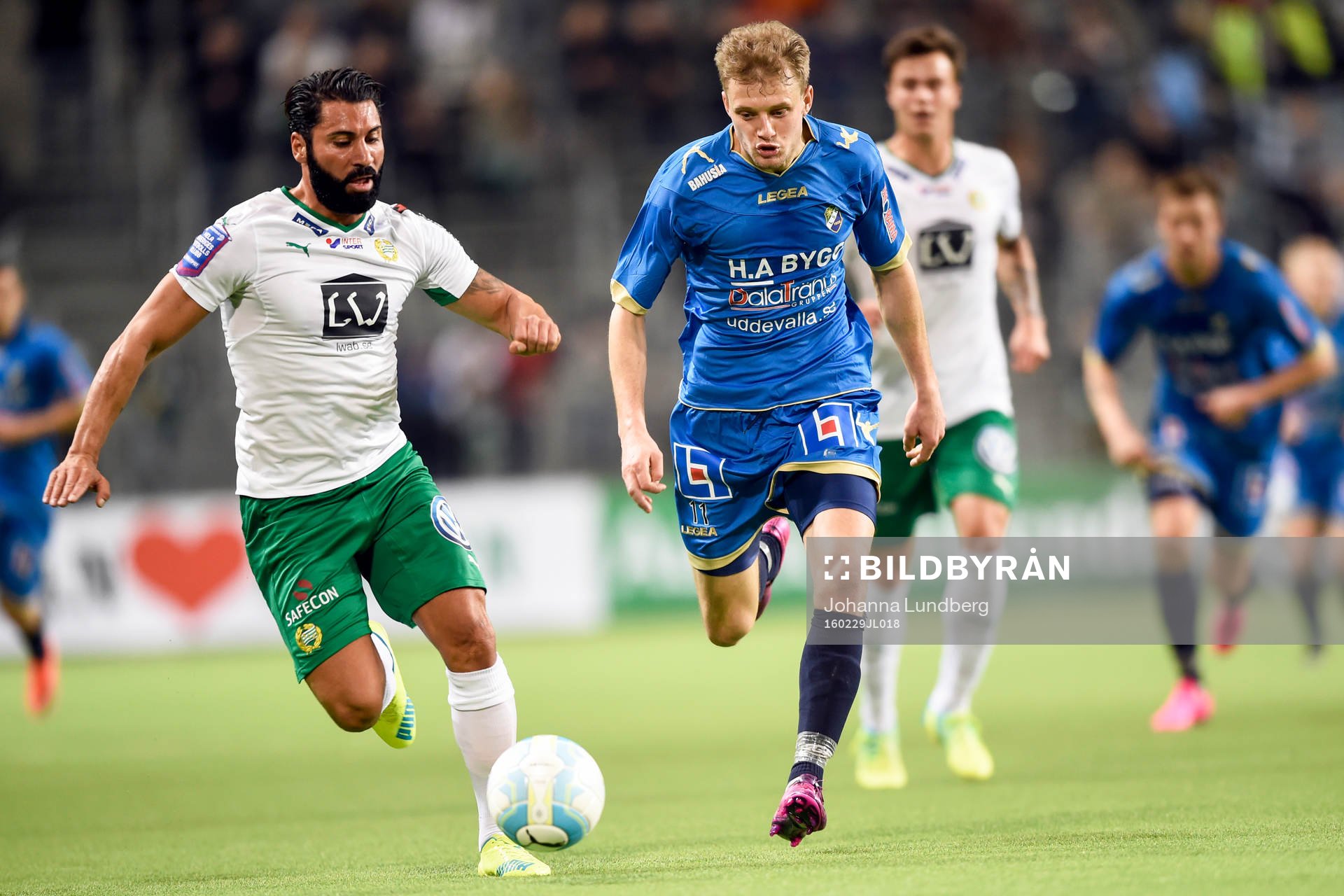 Hammarbys Stefan Batan och Ljungskiles Jakob Olsson