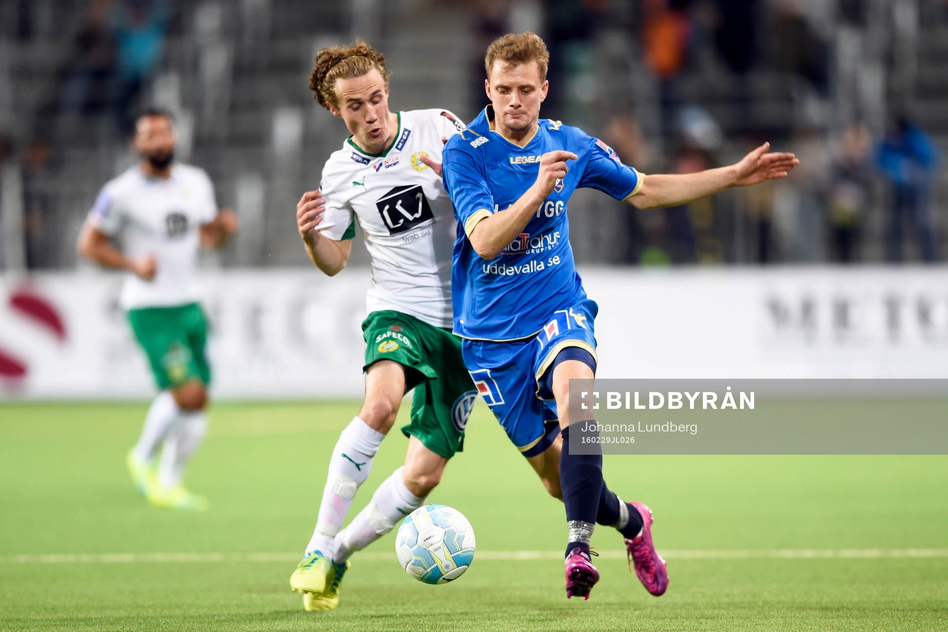 Hammarbys Fredrik Torsteinbö och Ljungskiles Jakob Olsson