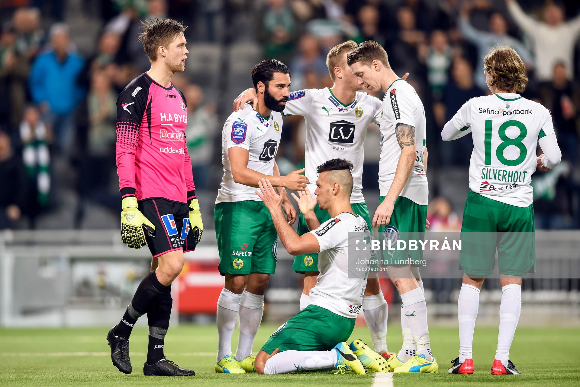 Hammarbys Alexssander Medeiros de Azeredo jublar
