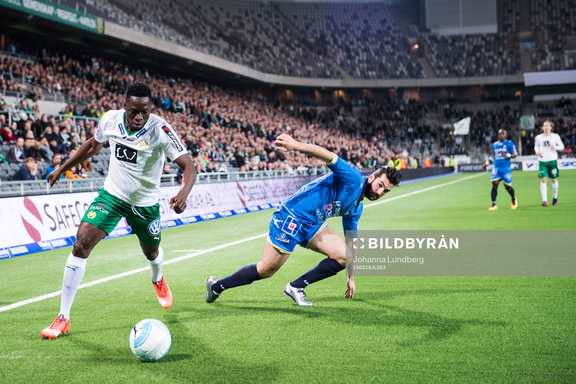 Hammarbys Amadaiya Rennie och Ljungskiles Allan Mohideen