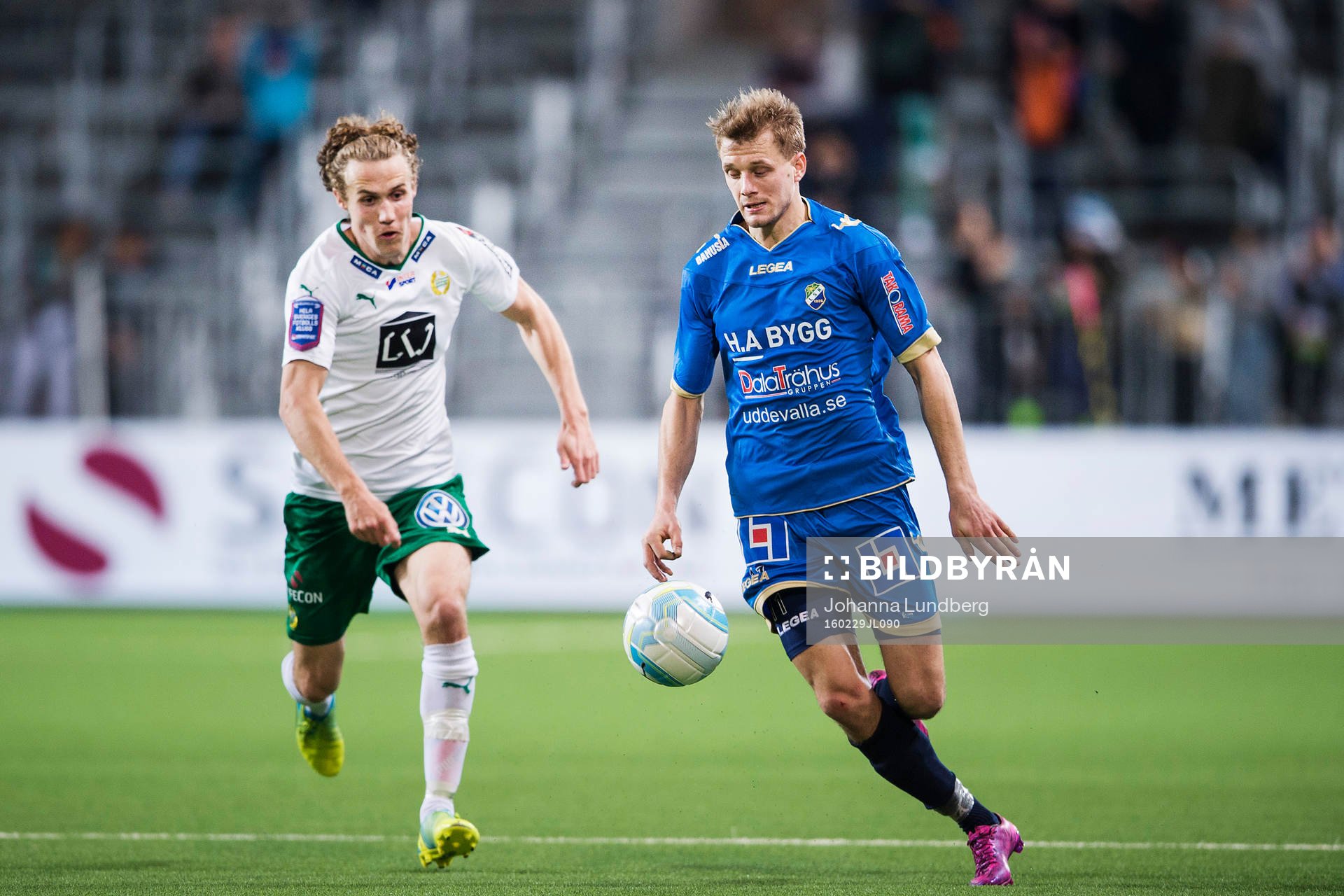 Hammarbys Fredrik Torsteinbö och Ljungskiles Jakob Olsson