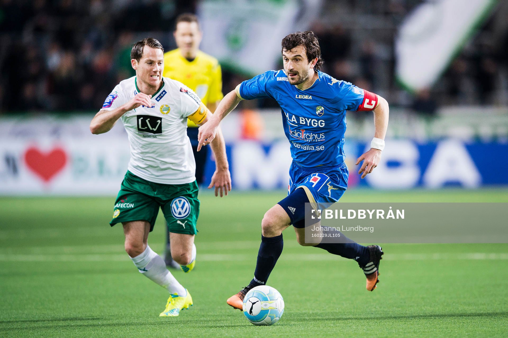 Hammarbys Johan Persson och Ljungskiles Niclas Holgersson