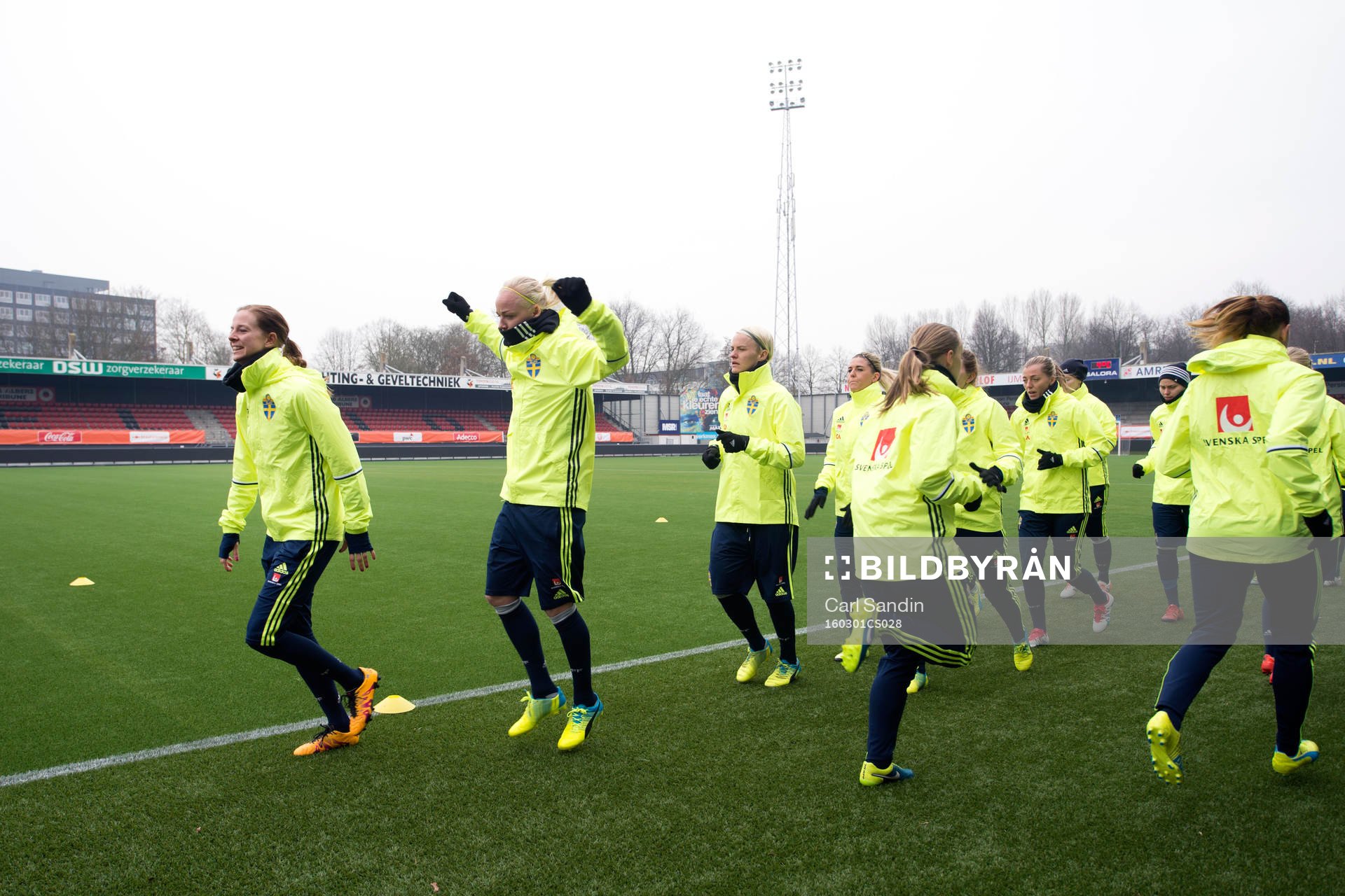 Sveriges Lotta Schelin, Caroline Seger, Nilla Fischer,