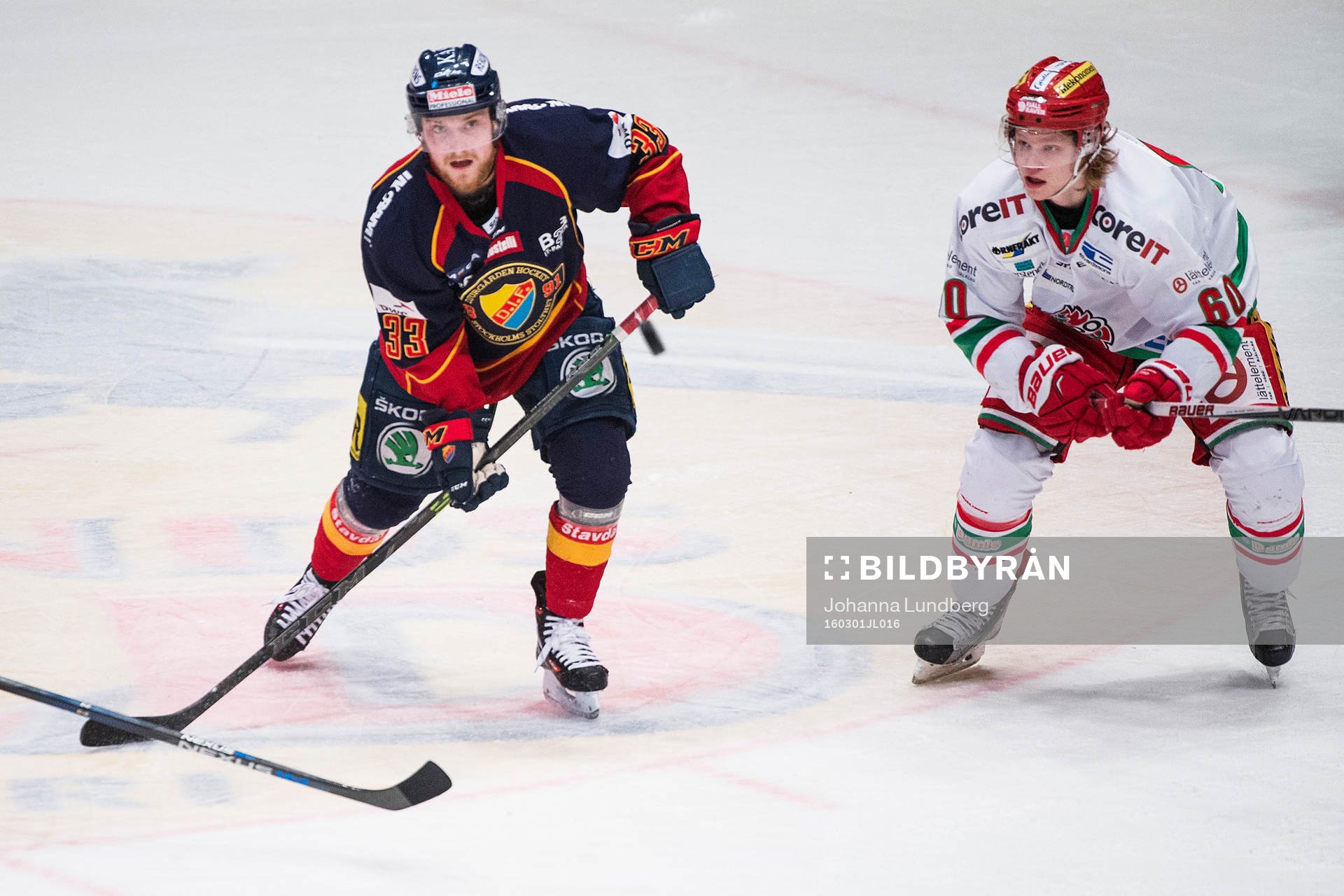 Djurgårdens Linus Hultström och Modos Ludvig Nilsson